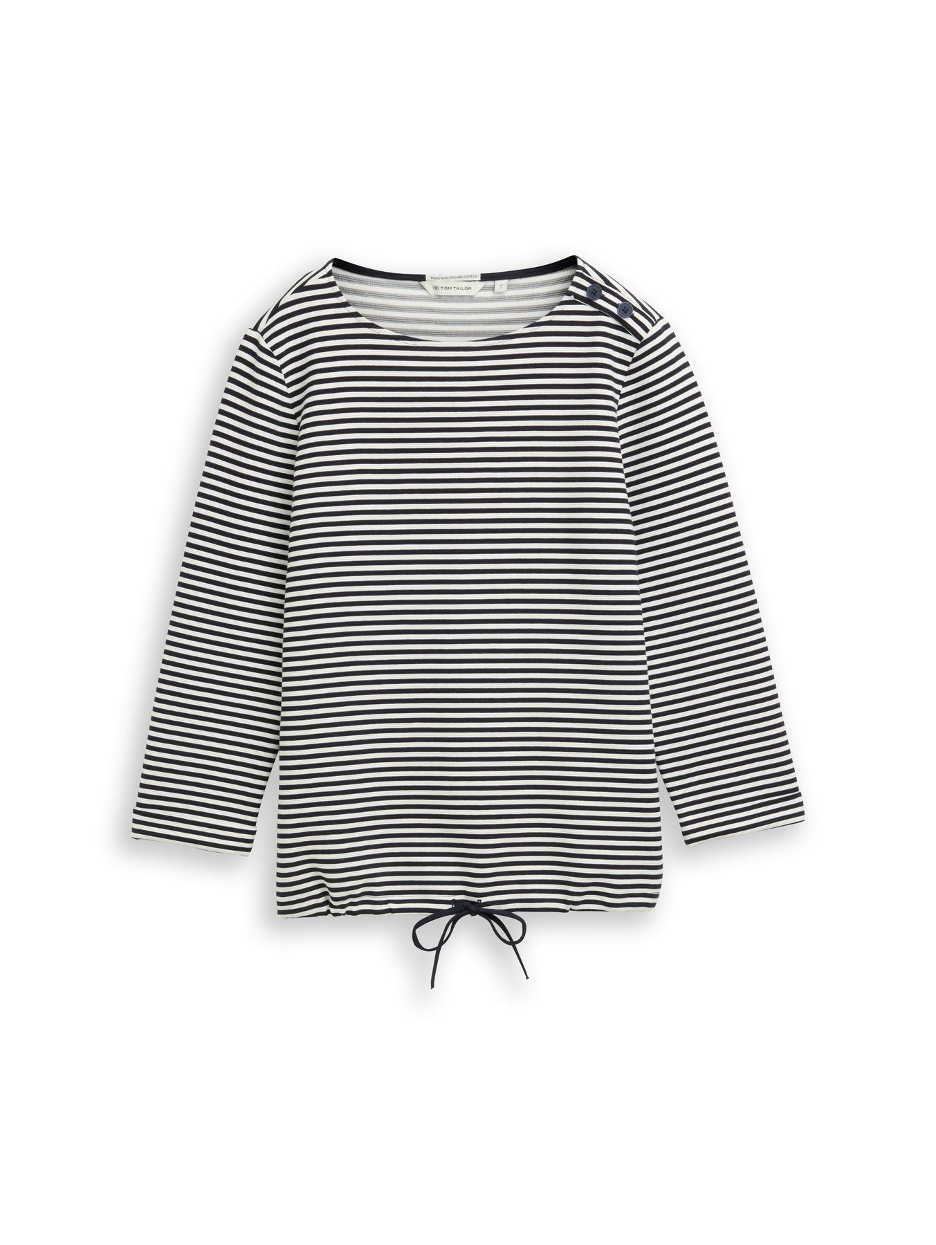 Langarmshirt mit Knopf-Details