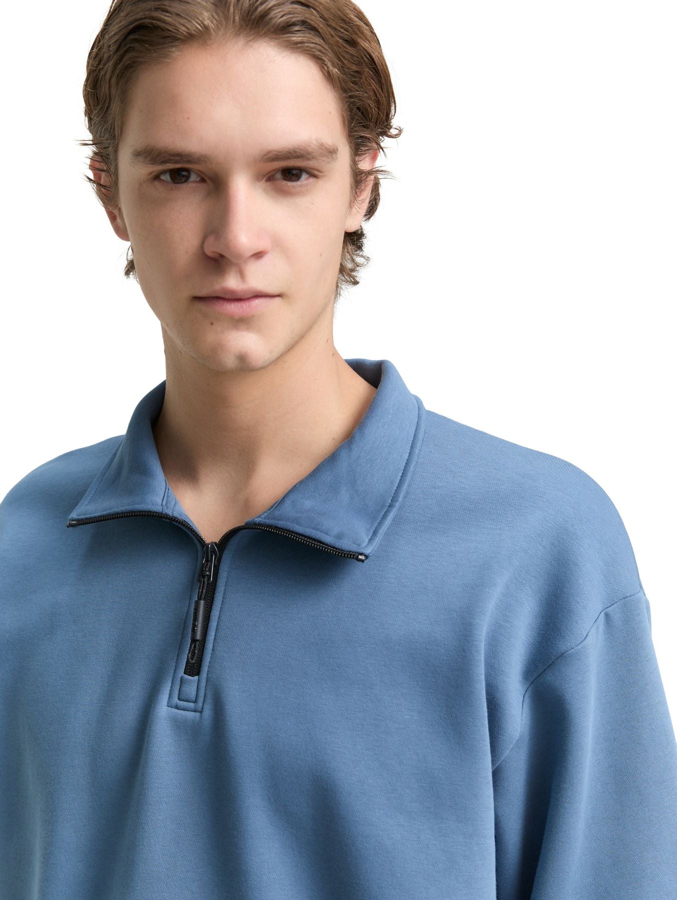 Troyer Sweatshirt mit Logo-Badge