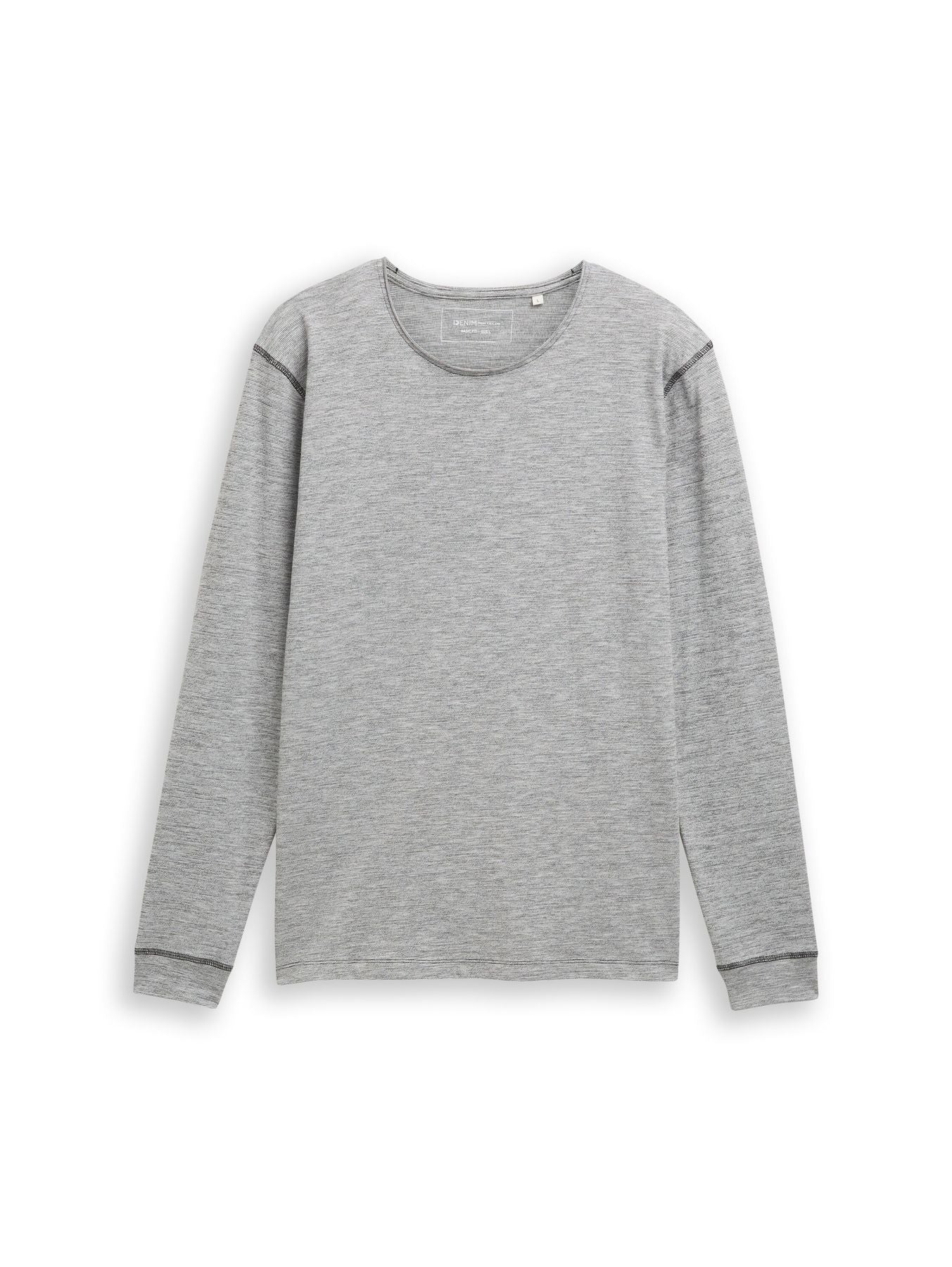 Langarmshirt in Melange-Optik