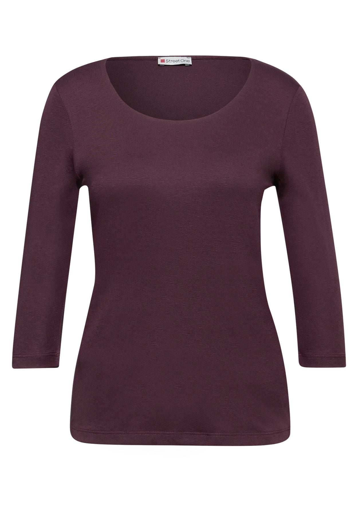 Basic T-Shirt mit 3/4 Arm