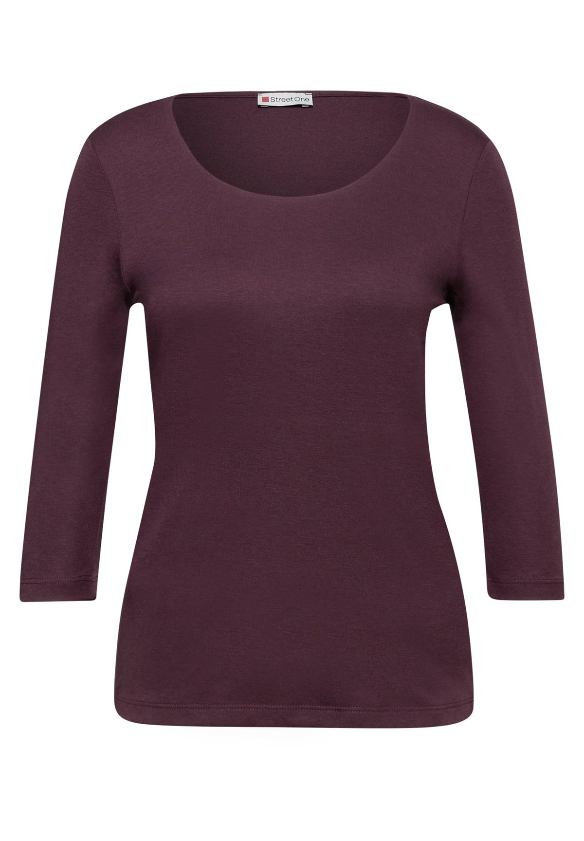 Basic T-Shirt mit 3/4 Arm