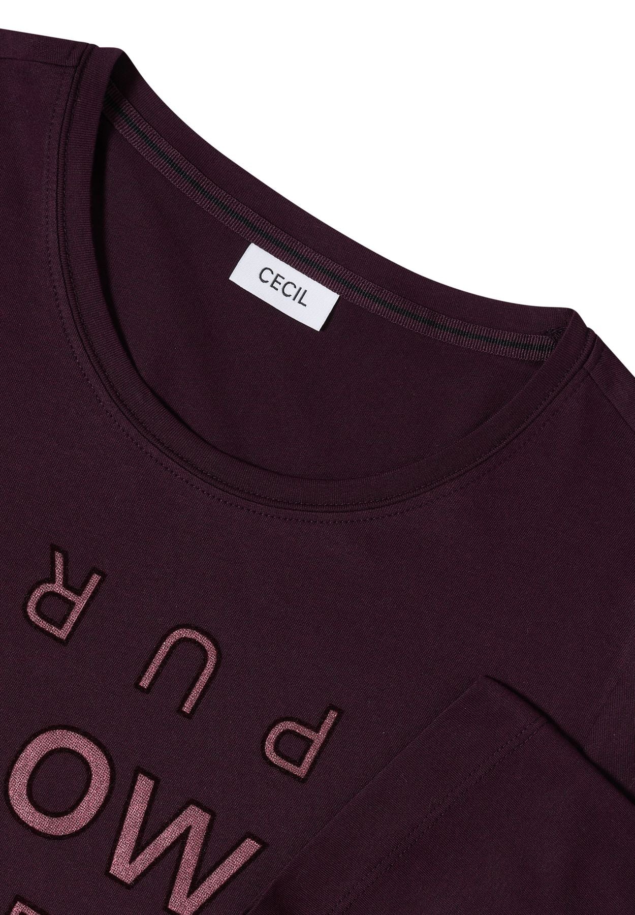 Shirt mit Glitzer-Wording