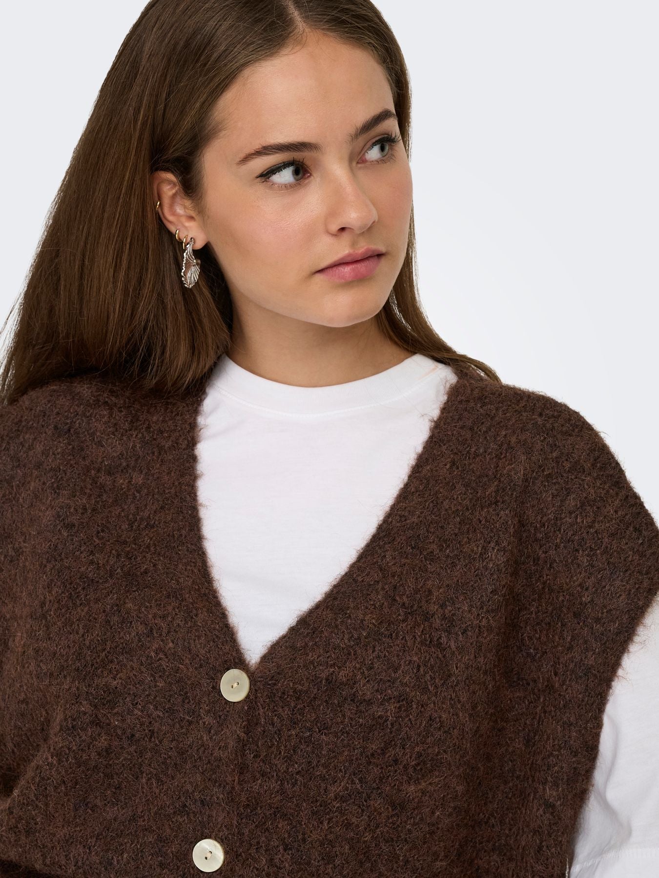 ONLAZU SL BUTTON V-NECK WAISTCOAT KNT