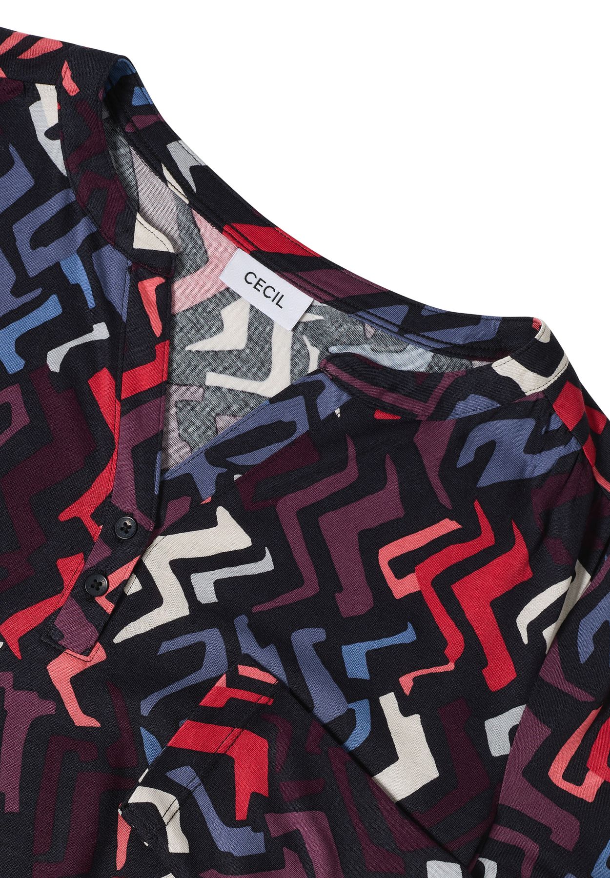 Gemustertes Tunika-Shirt