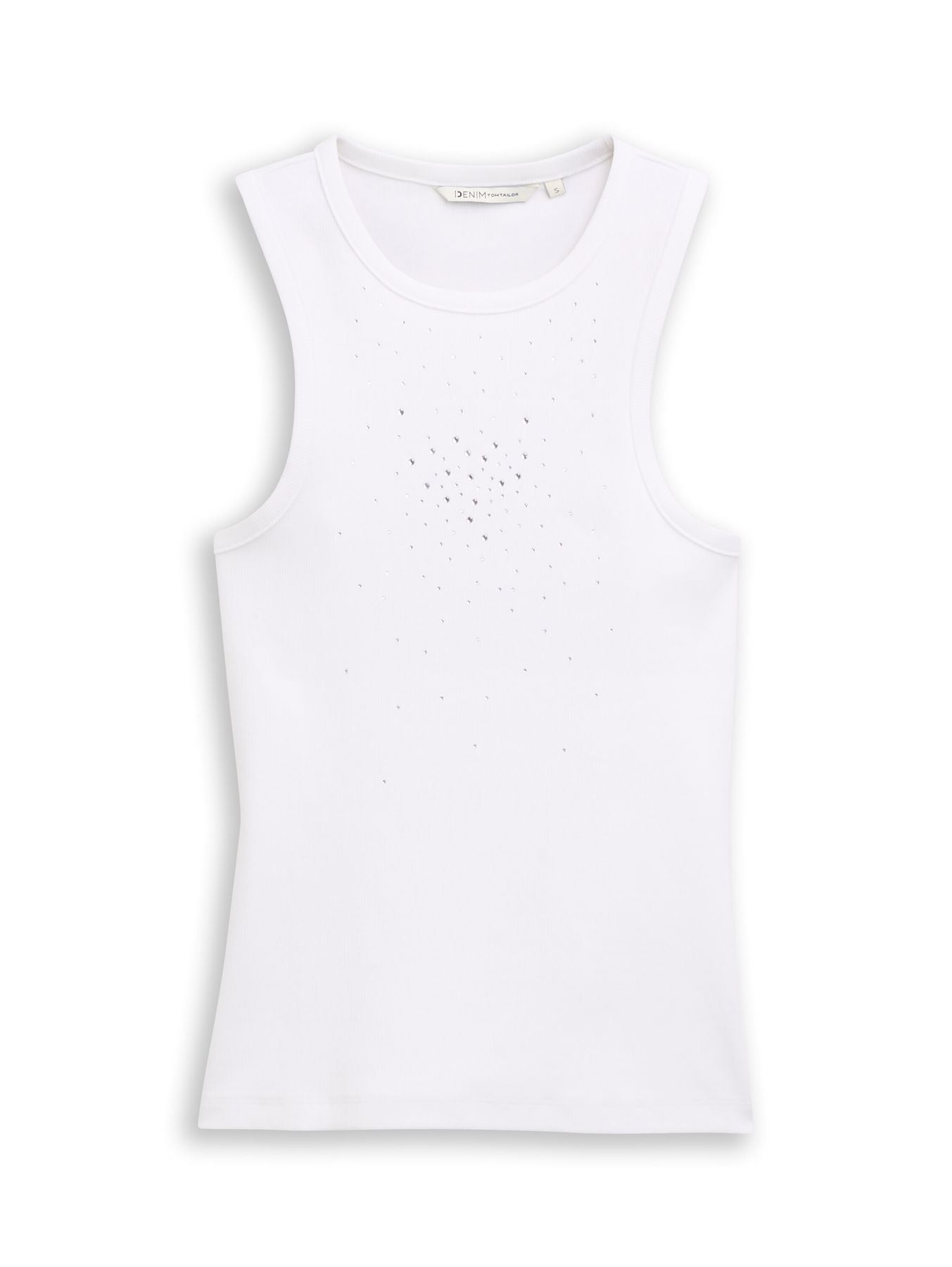 Ripp-Top mit Glitzer