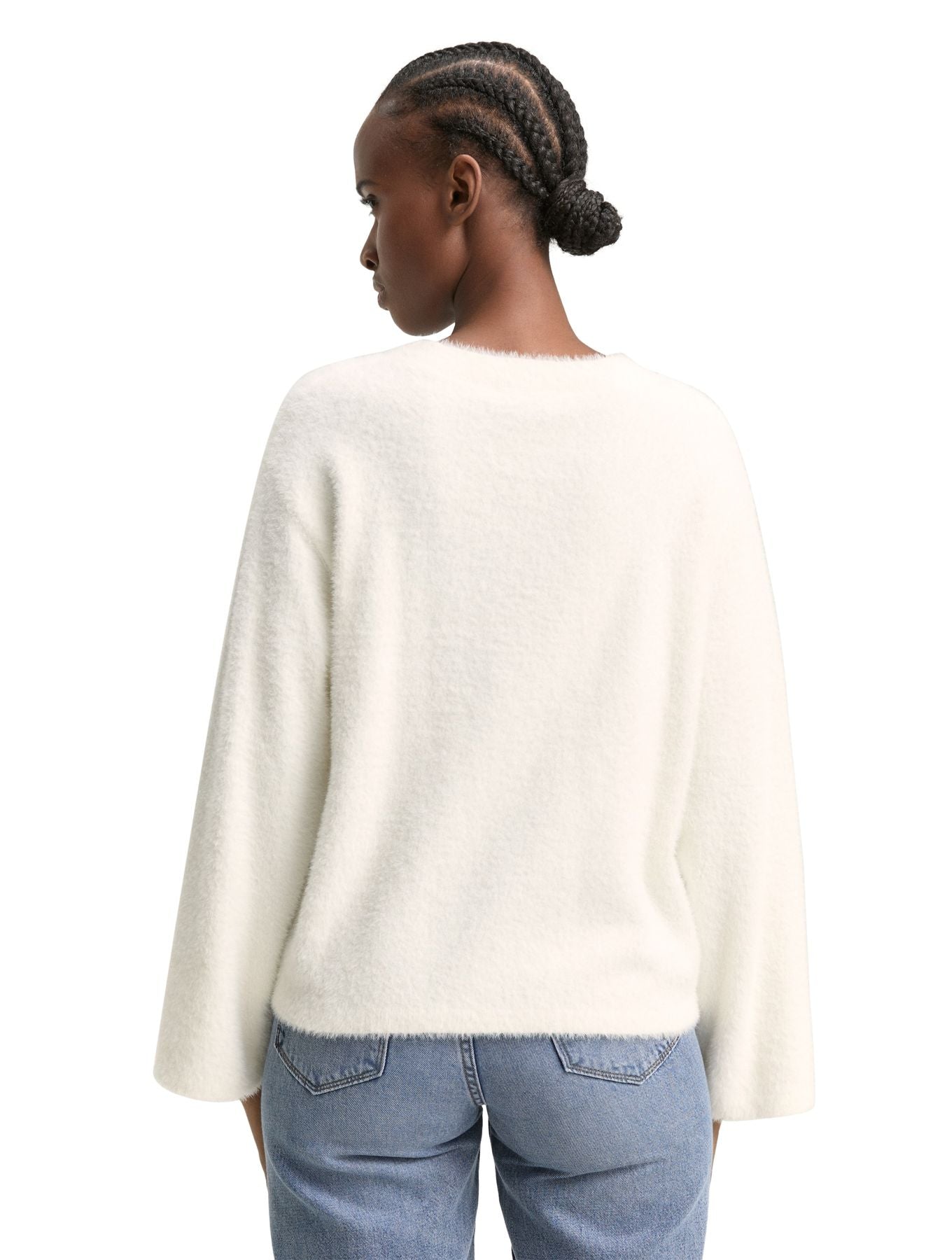 Strickpullover aus Federgarn