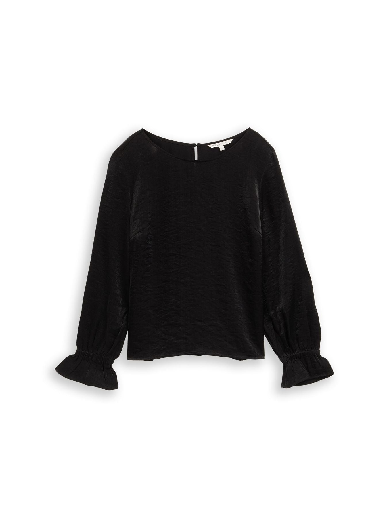 Loose Fit Bluse in Satin-Optik