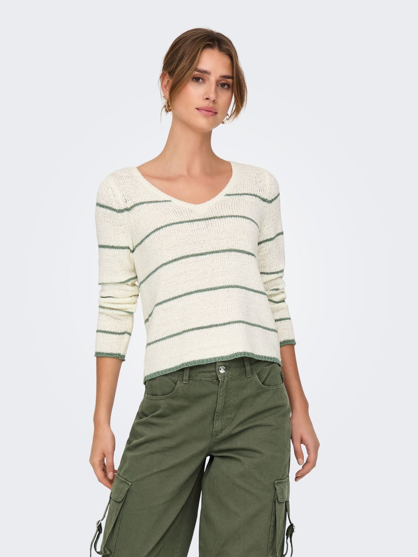 ONLGEENA L/S V-NECK KNT NOOS