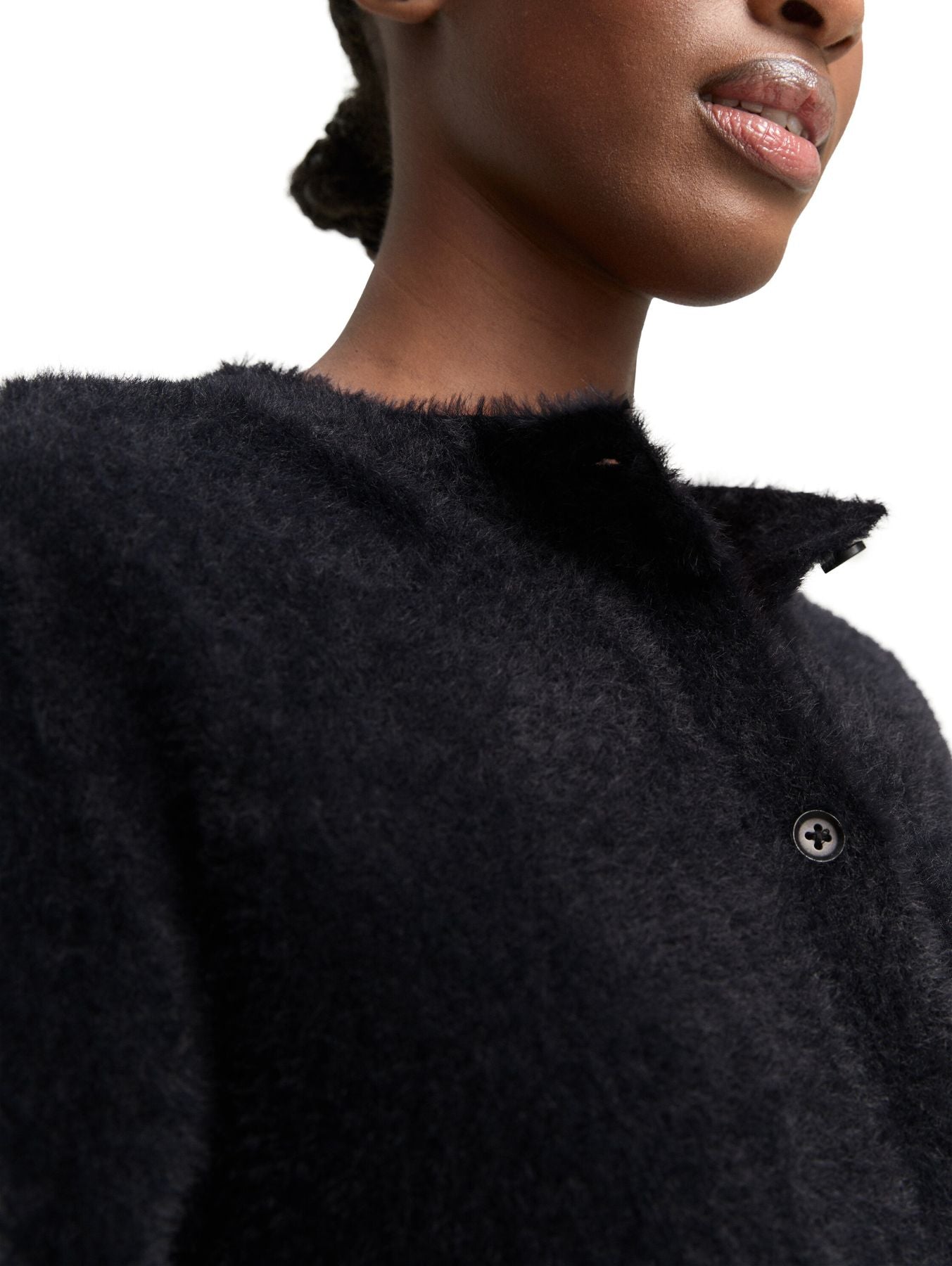 Cardigan aus Federgarn