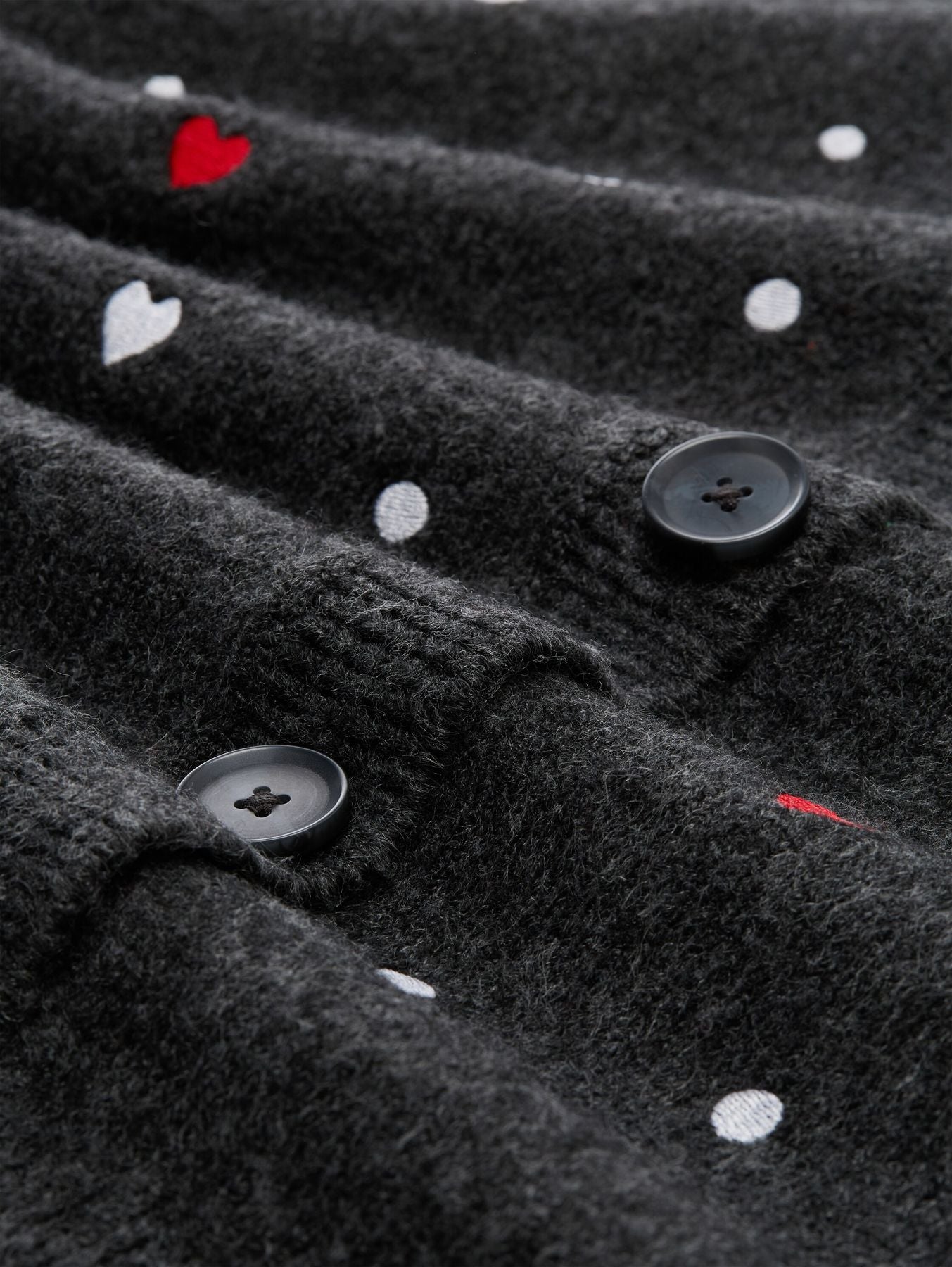 Relaxed Fit Cardigan mit Stickereien