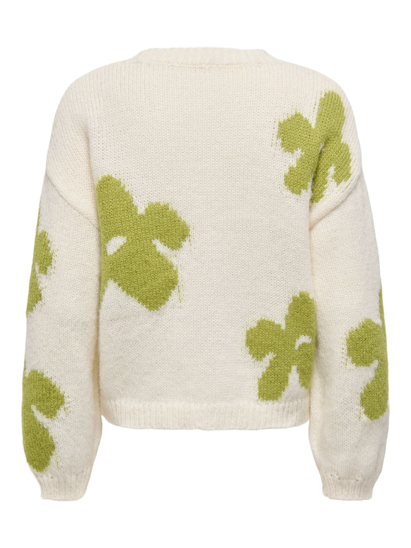 ONLBOOTLE LS FLOWER O-NECK KNT