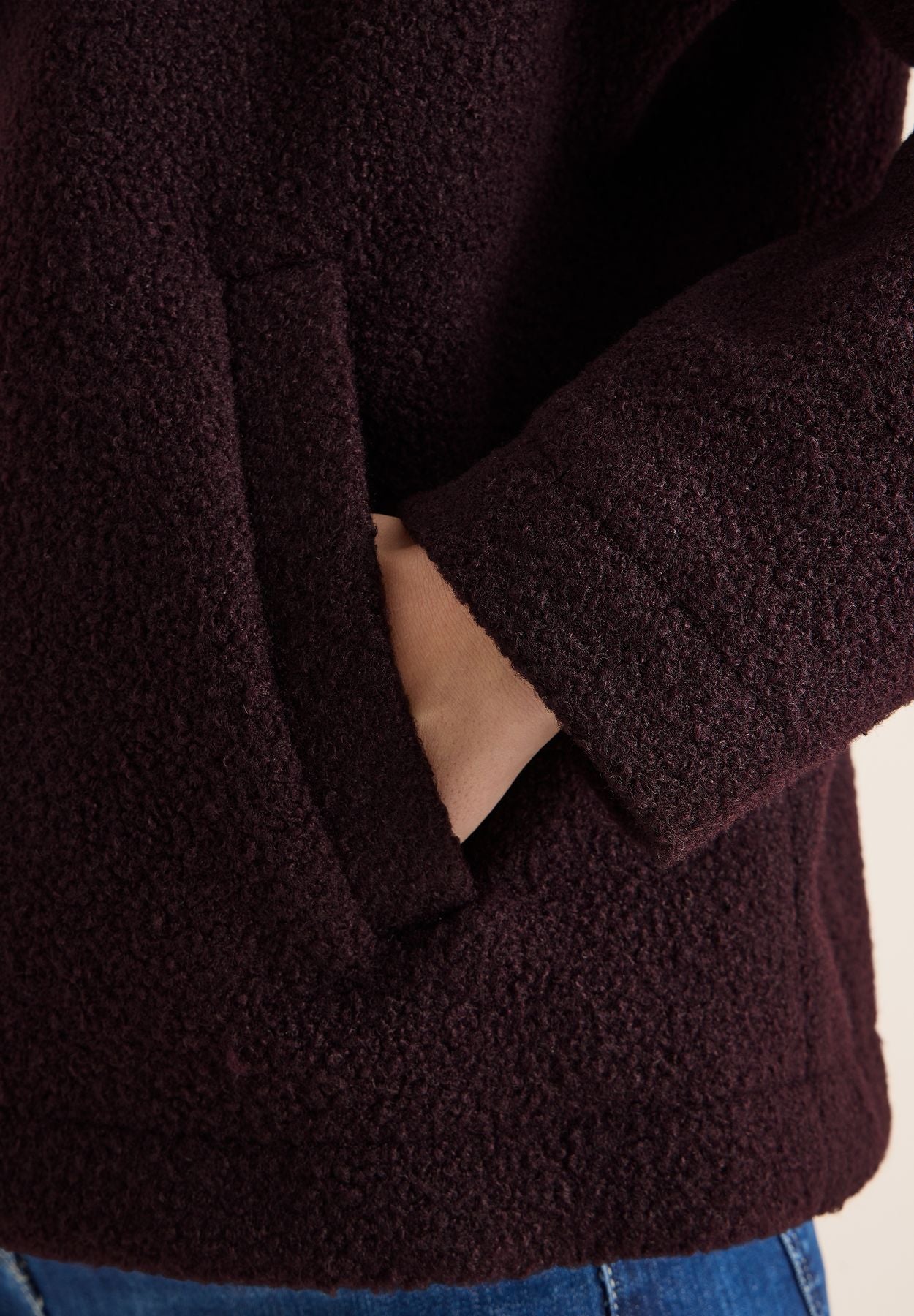 Kurze Teddy-Jacke