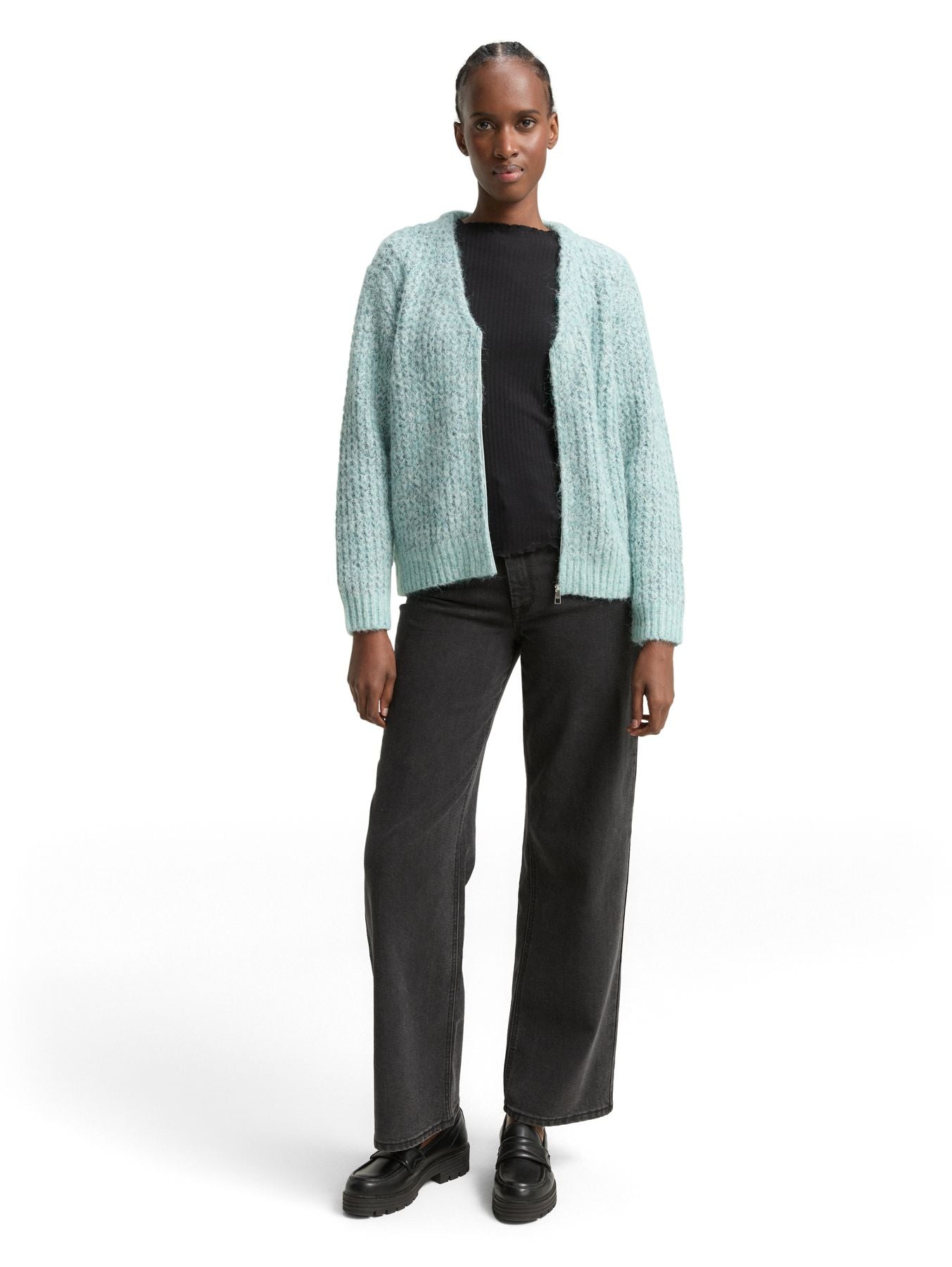 Relaxed Fit Cardigan mit Wollanteil