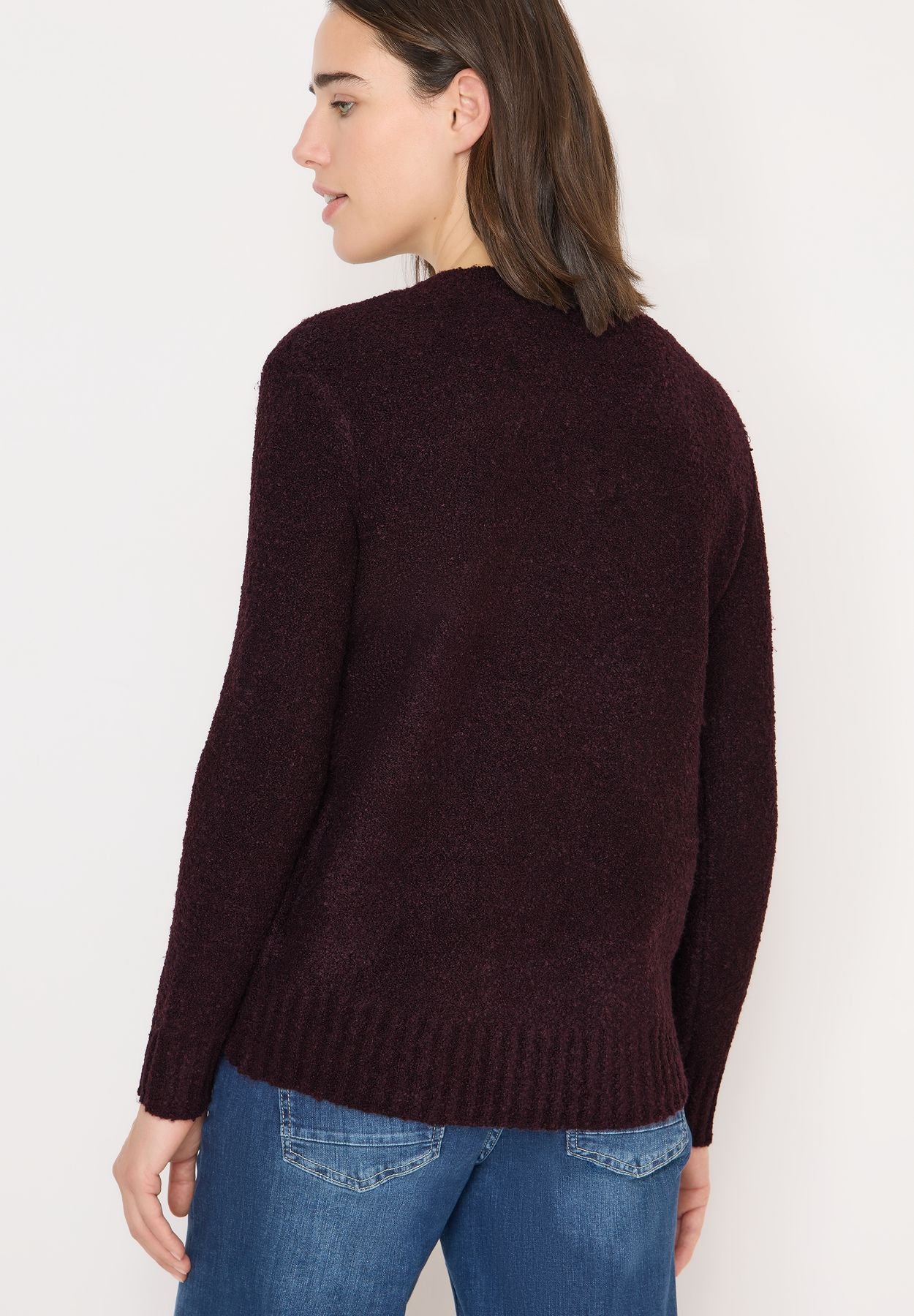 Bouclé V-Neck Pullover