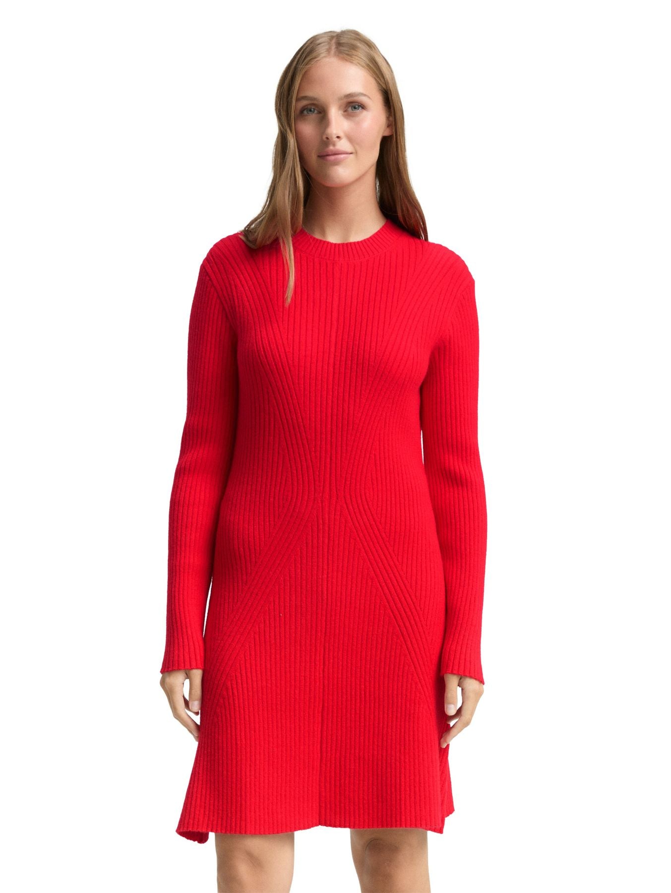 Fitted Mini-Kleid aus Rippstrick