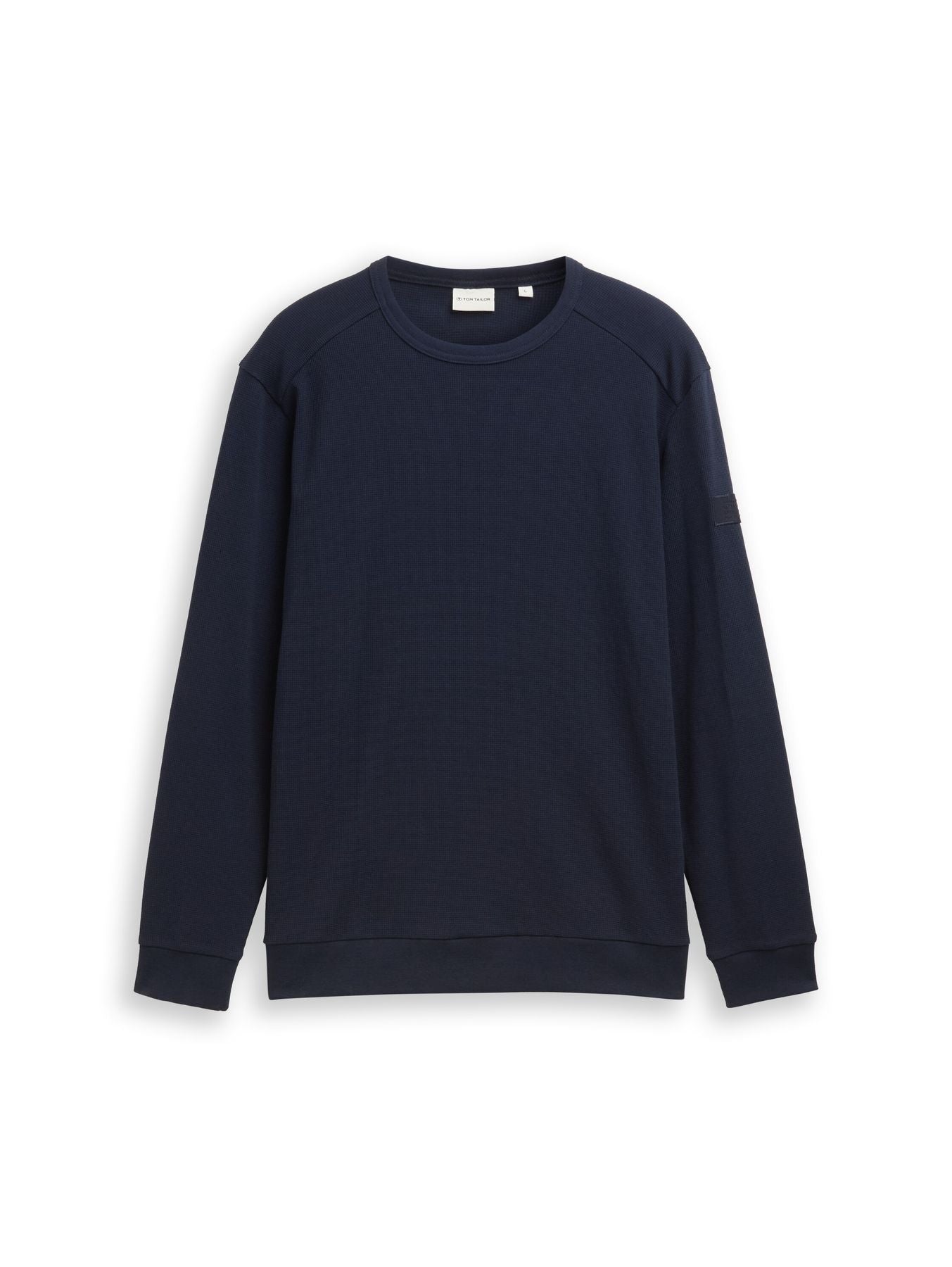 Langarmshirt mit Waffelstruktur