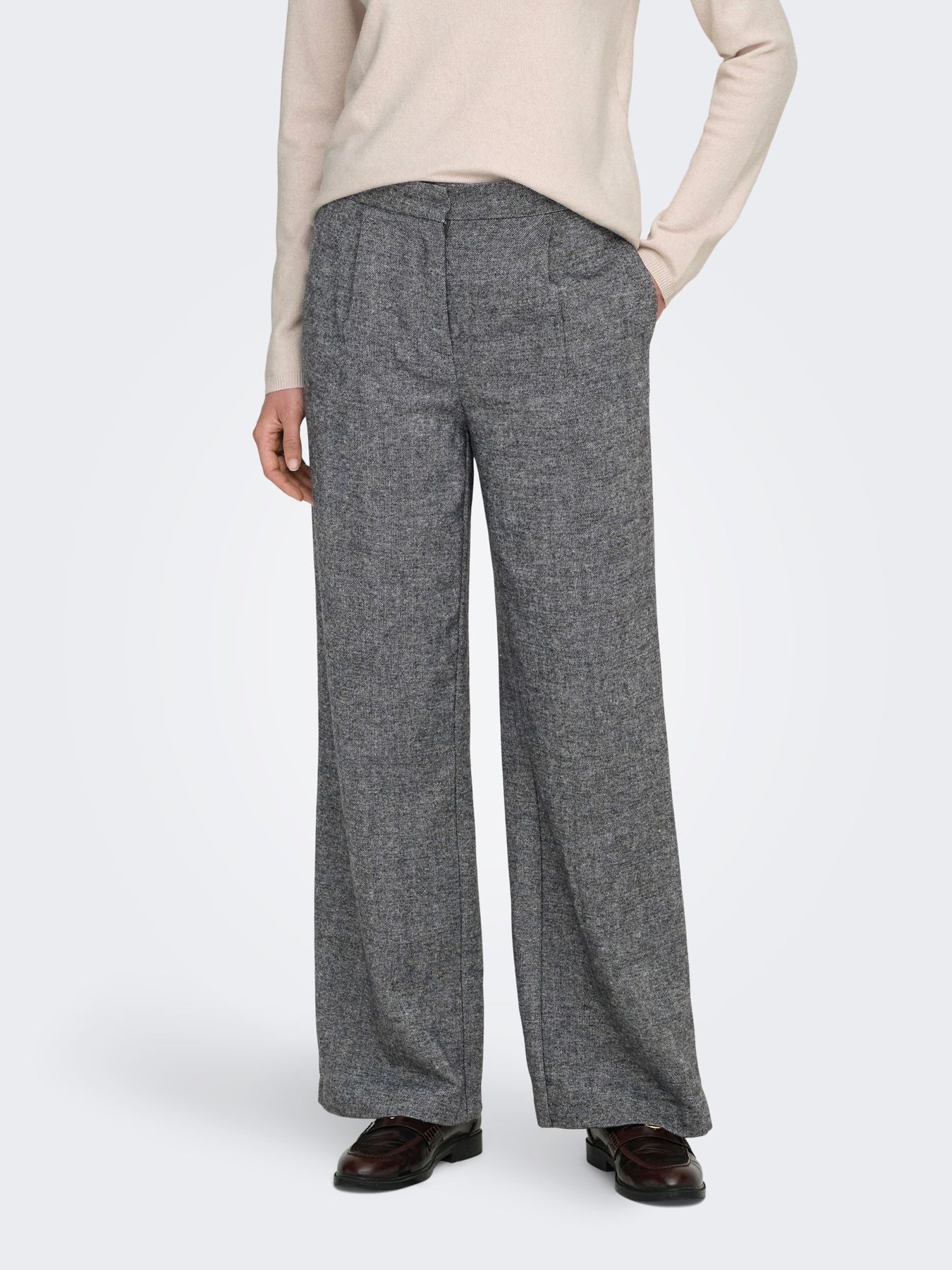 ONLBEKKA LIFE HW WIDE WOOL LOOK PANT TLR