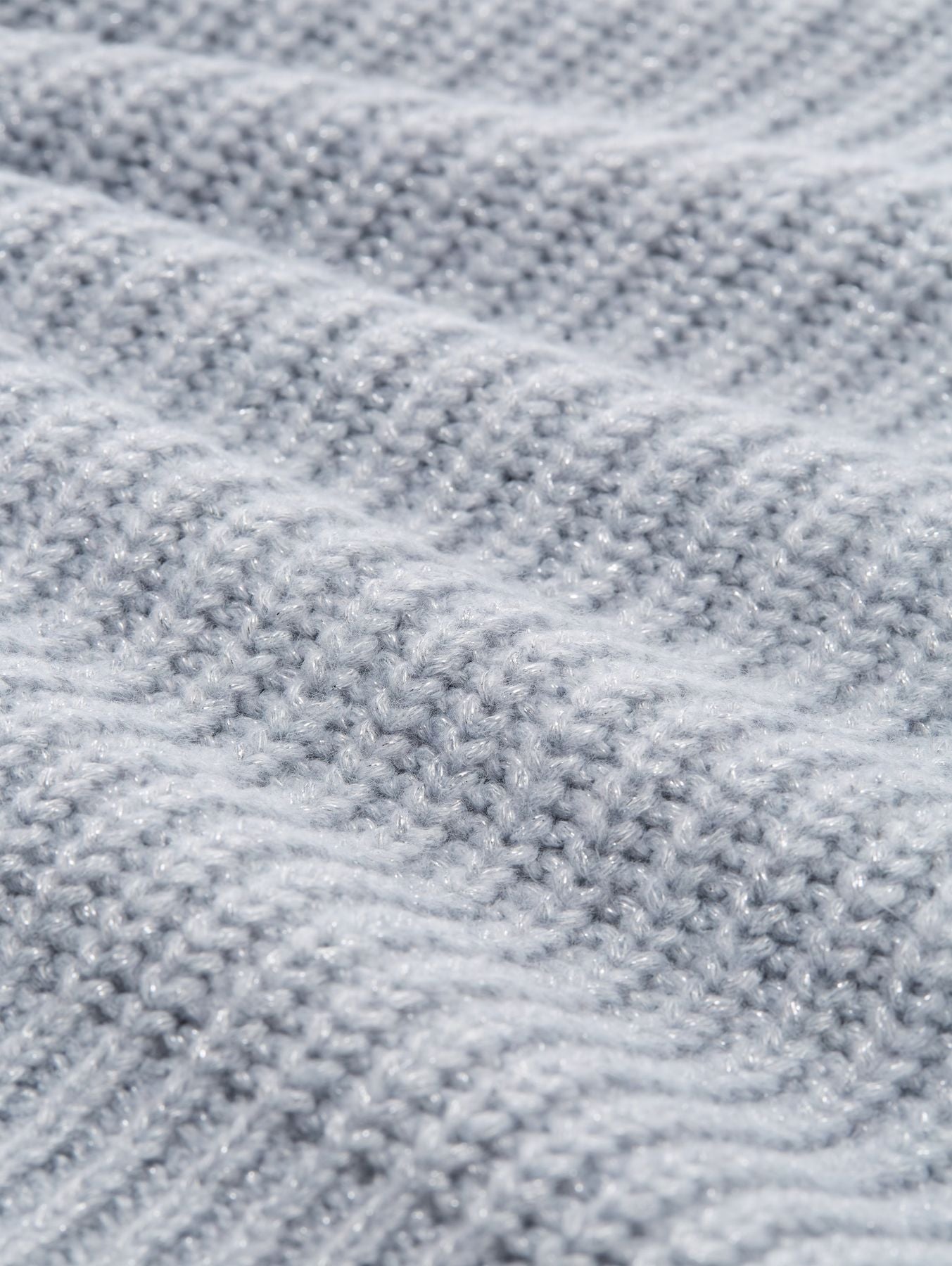 Relaxed Fit Strickpullover mit Glitzer-Effekt