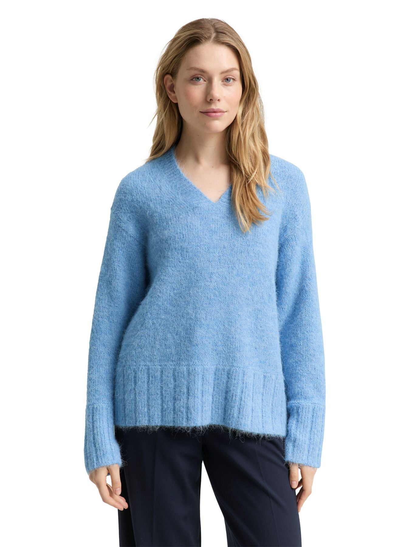 Oversize Strickpullover mit Wollanteil