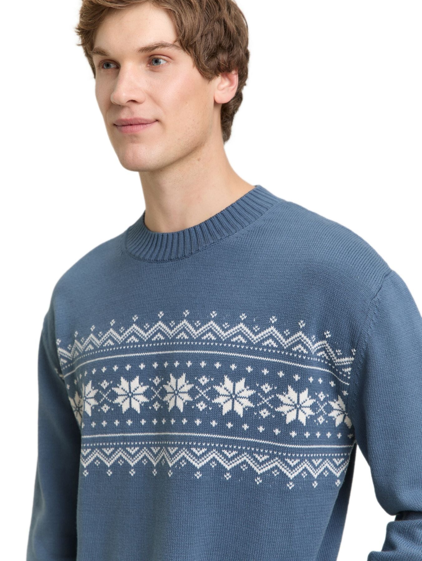 Strickpullover mit Norweger-Muster