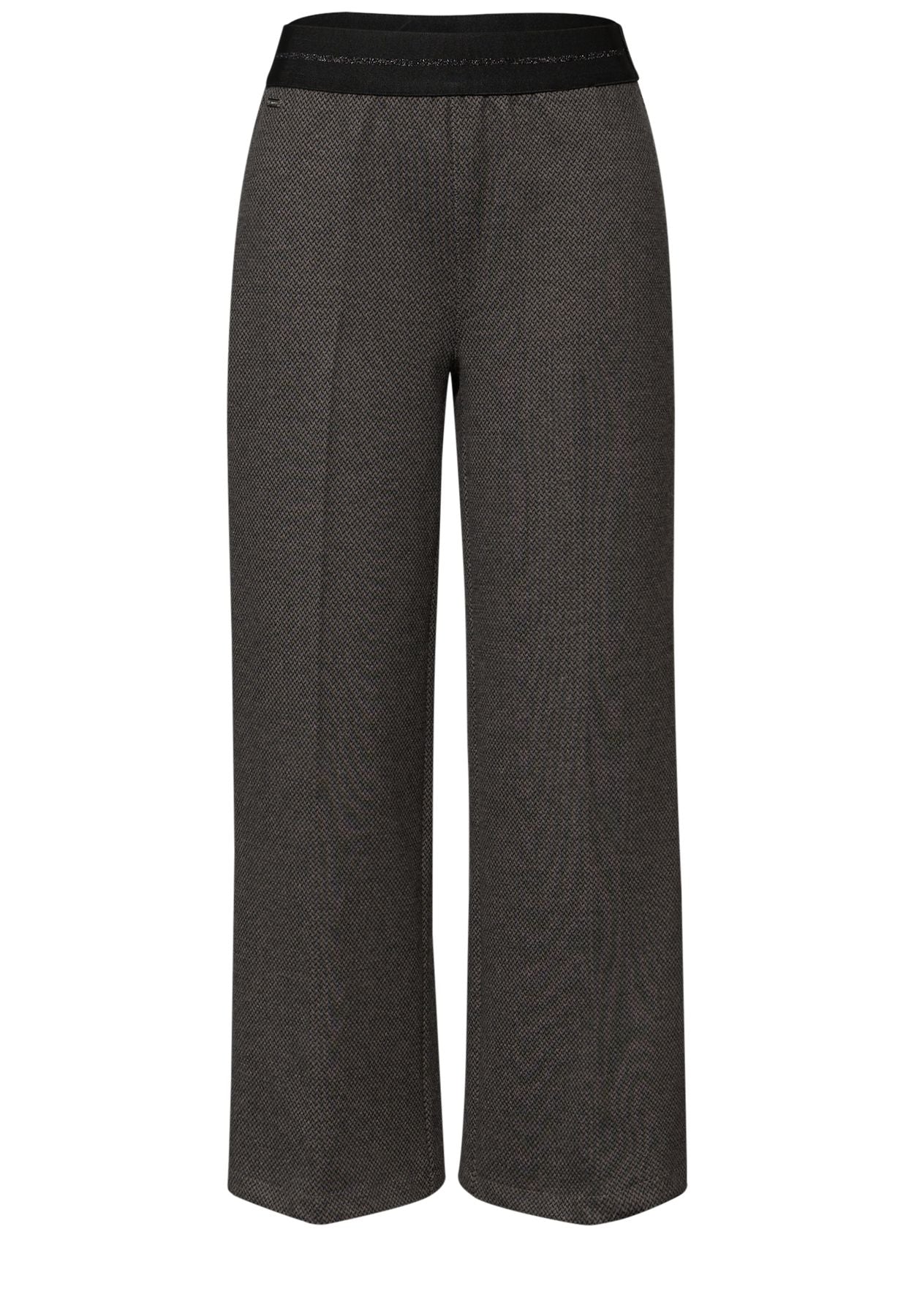 Wide Leg Herringbone  Hose