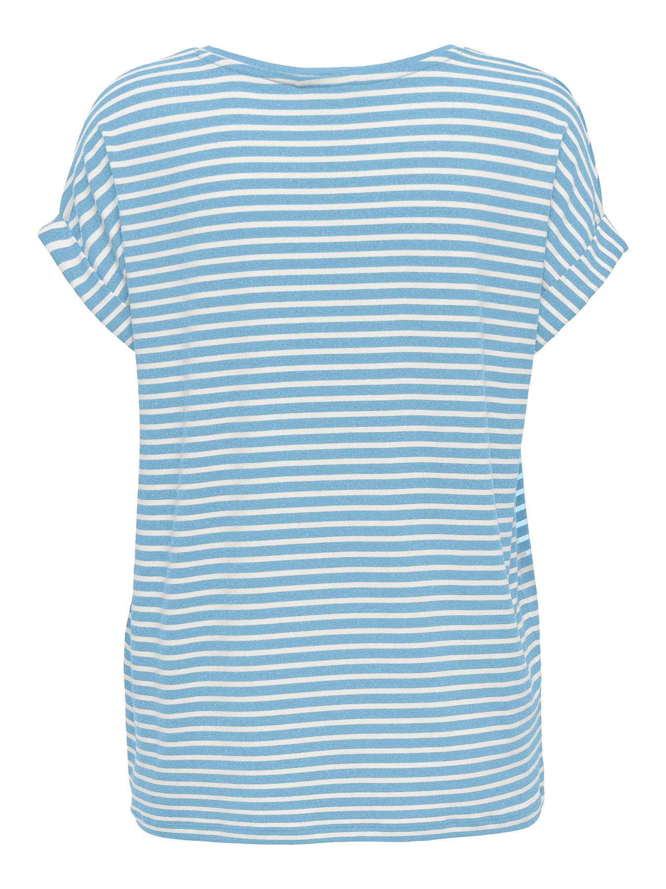 CARMOSTER STRIPE S/S O-NECK TOP JRS NOOS