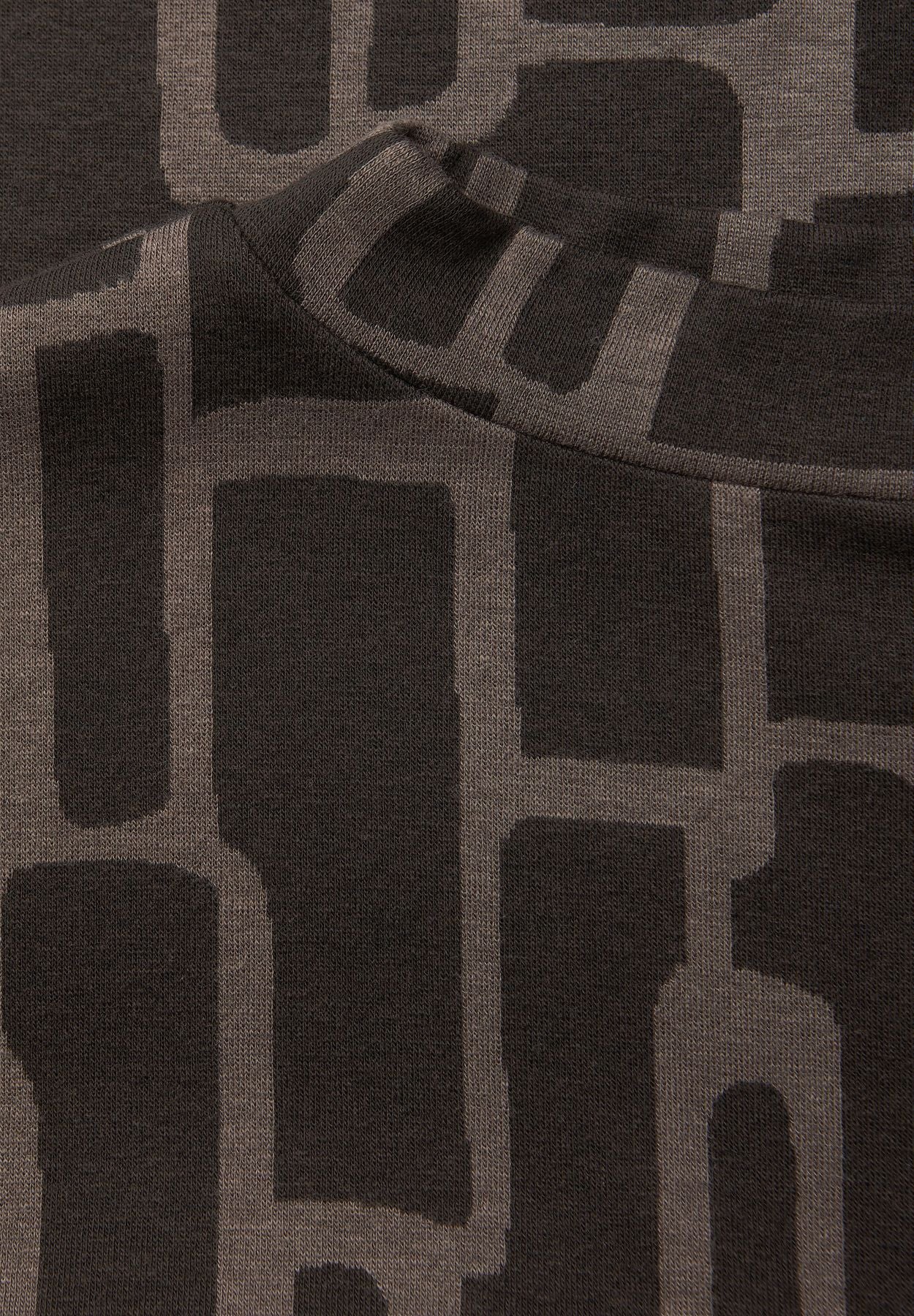 Print Shirt mit Tunnelzug