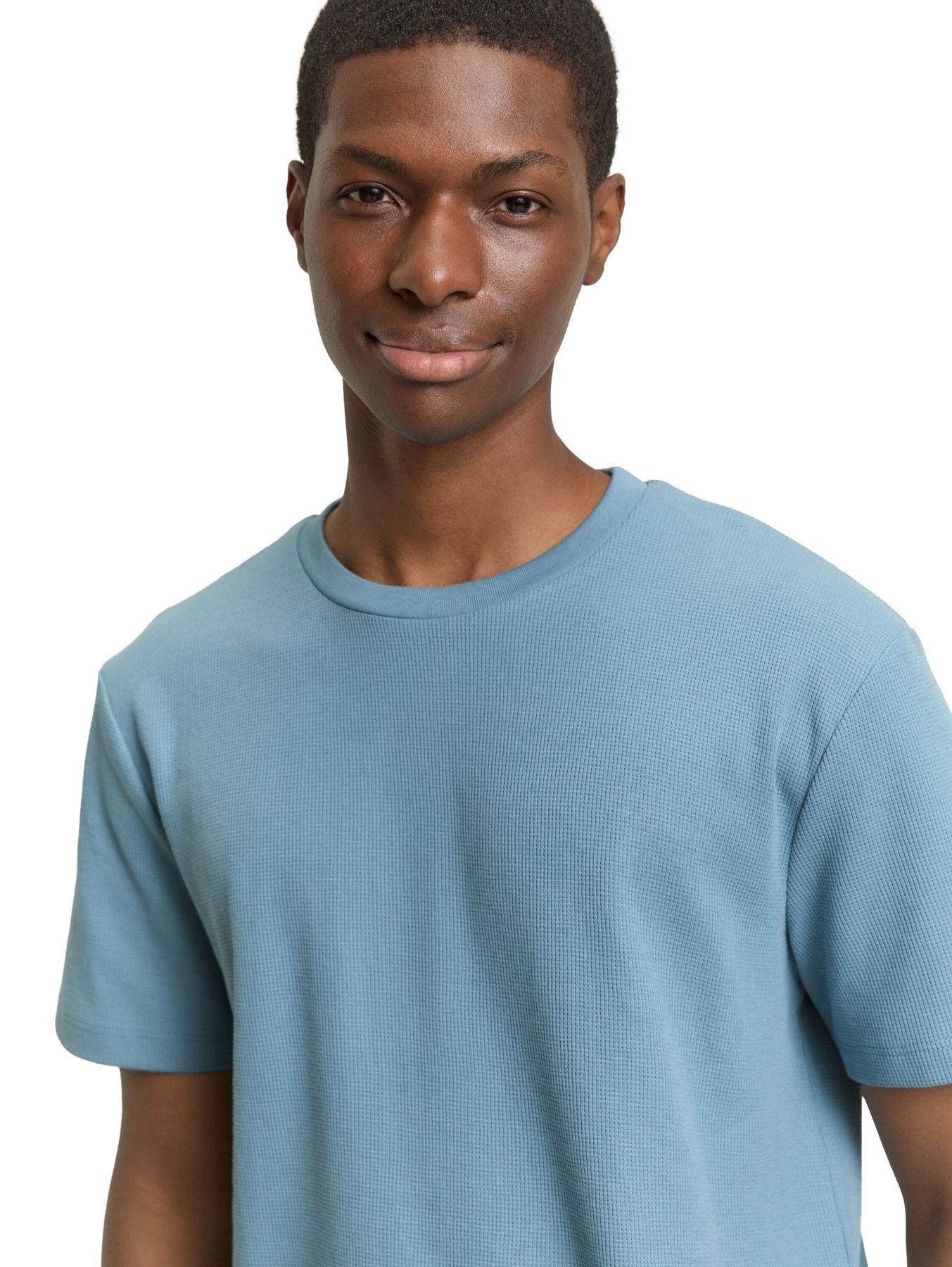 T-Shirt mit Waffelstruktur