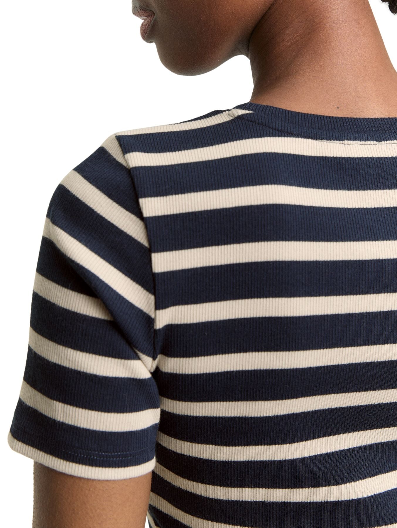Slim Fit T-Shirt mit Streifenmuster