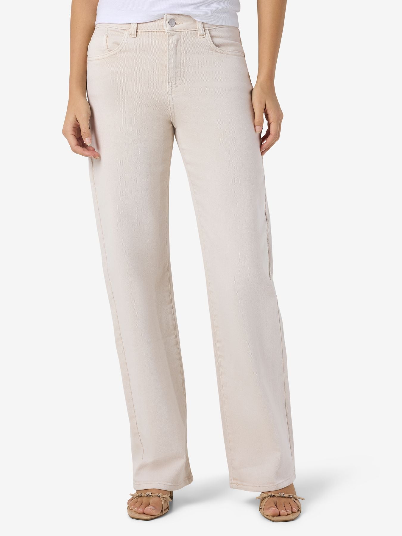 NMYOLANDA MW STRAIGHT JEANS COLORED NOOS