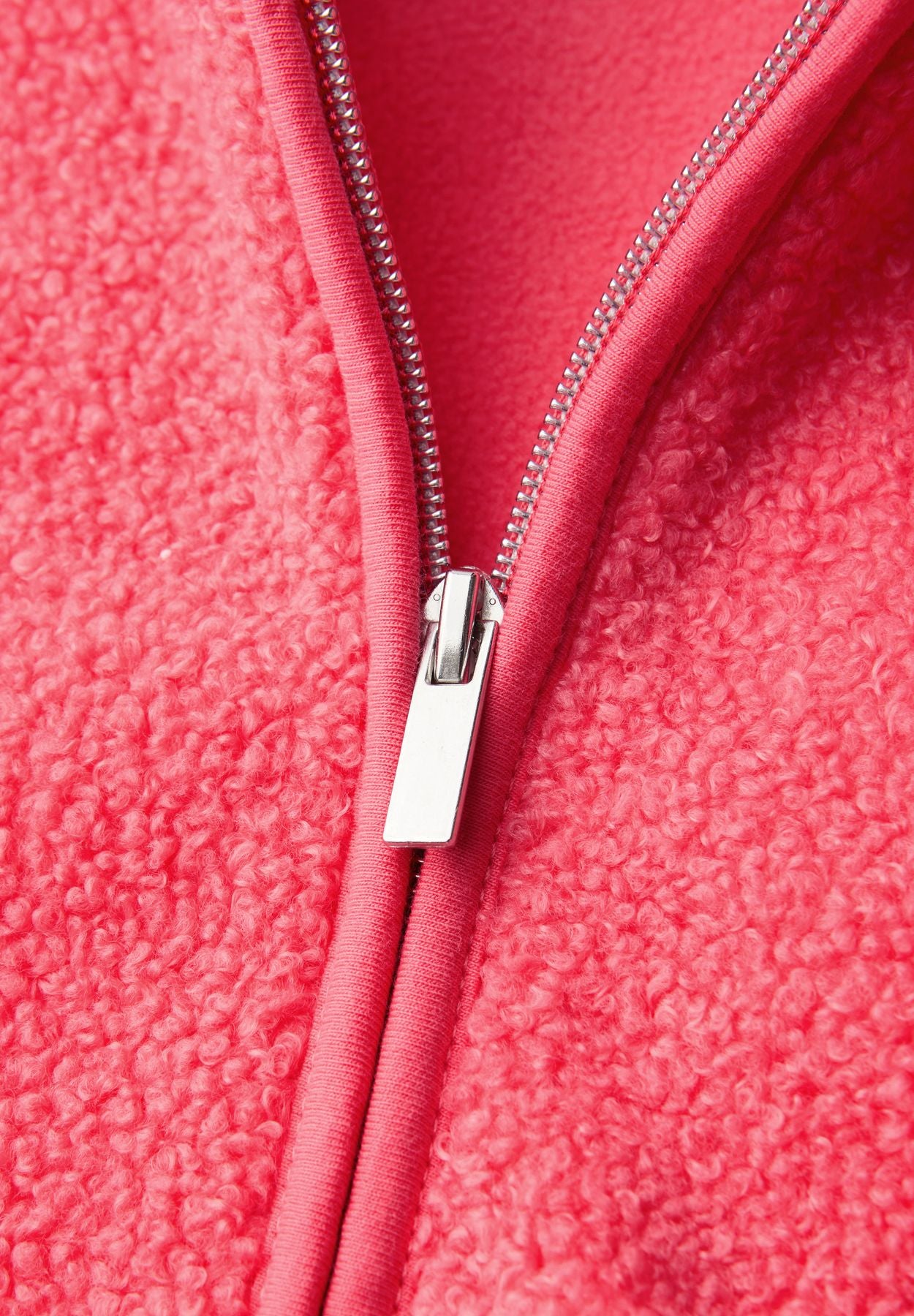 Teddy-Jacke mit Kapuze