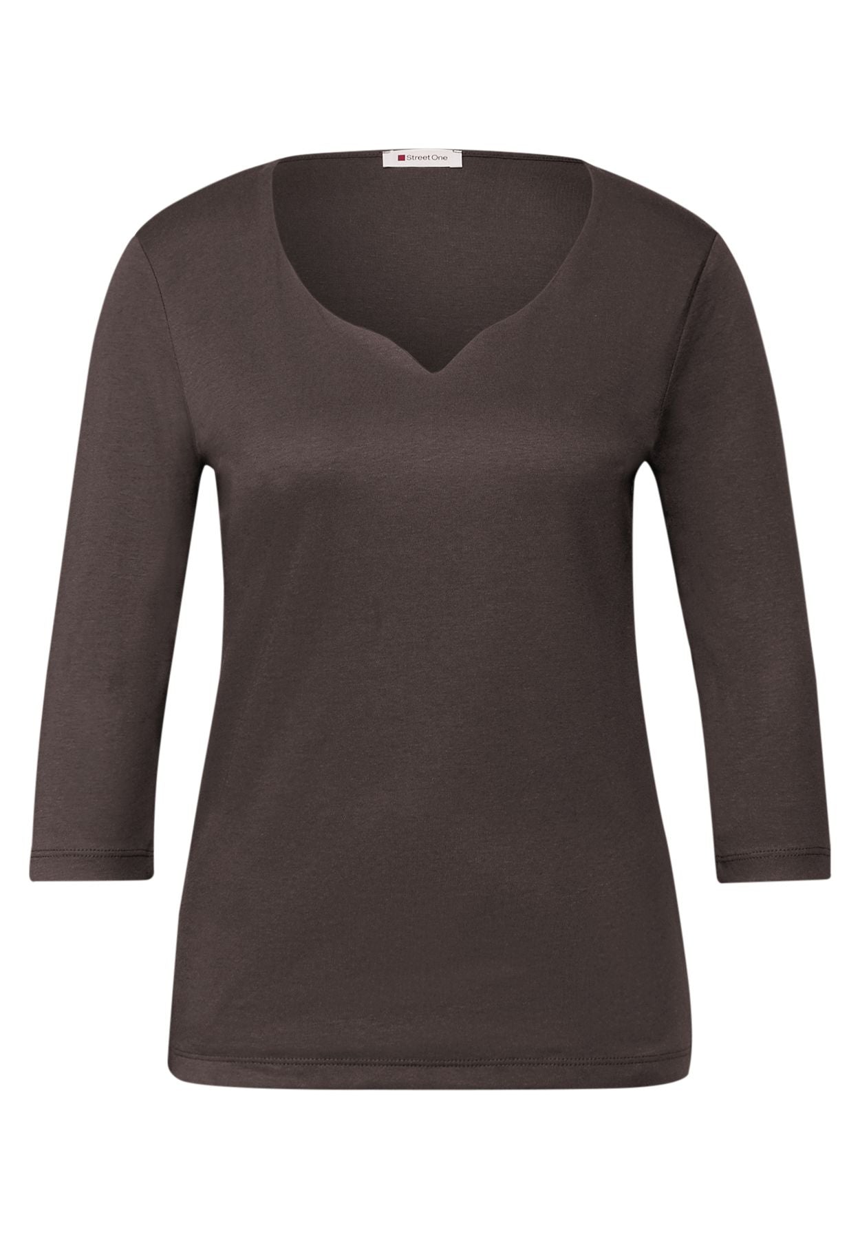 Shirt mit Herzausschnitt