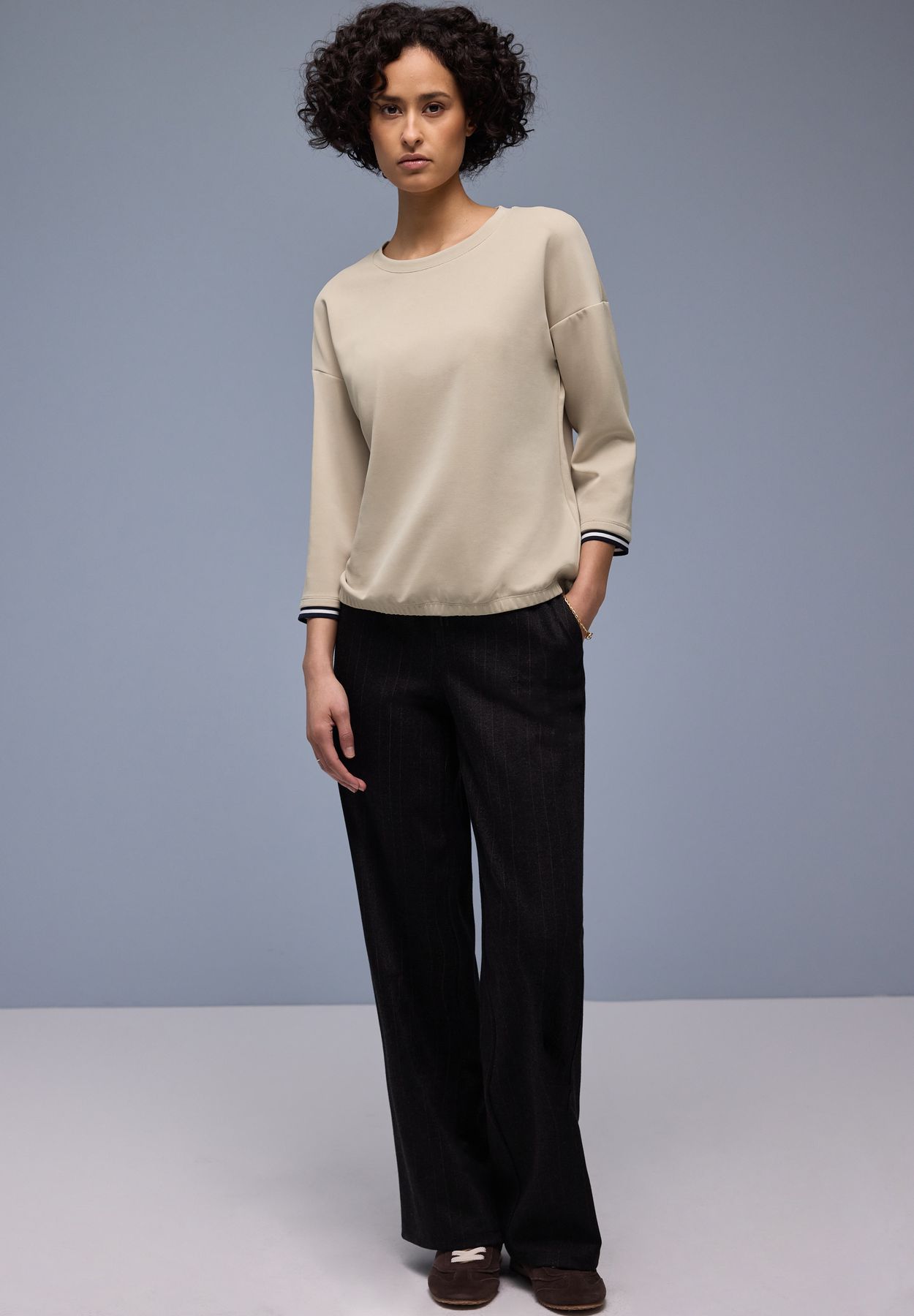 Silk-Look Shirt mit Details