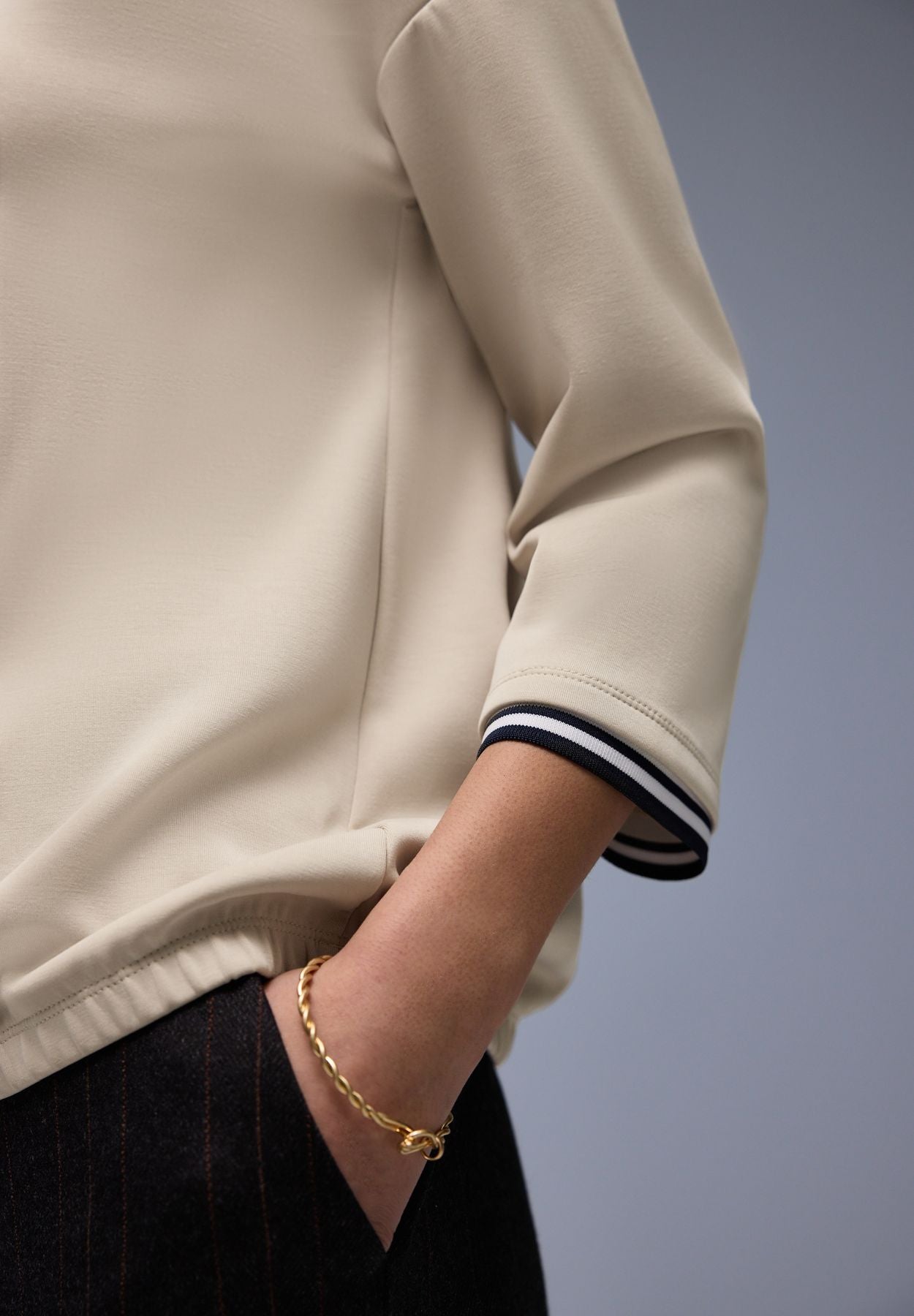 Silk-Look Shirt mit Details