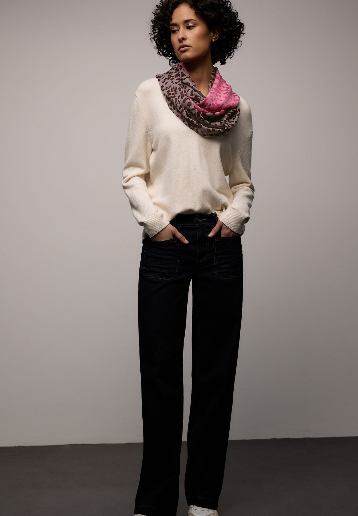 Gemusterter Loop Schal