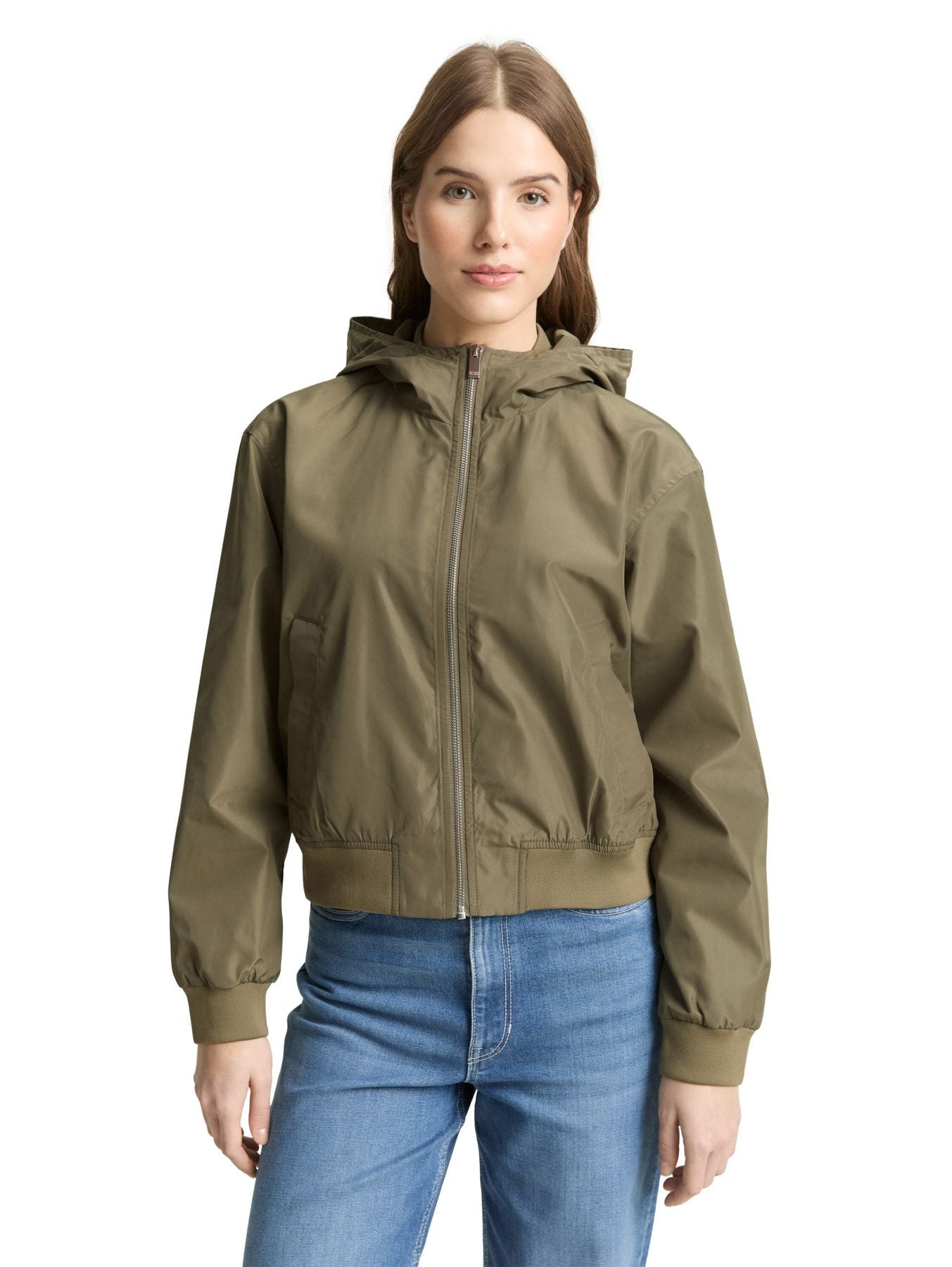 Blouson Jacke aus wasserabweisendem Material