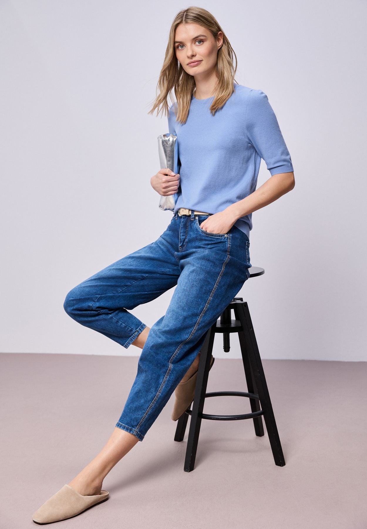 Pullover in Unifarbe