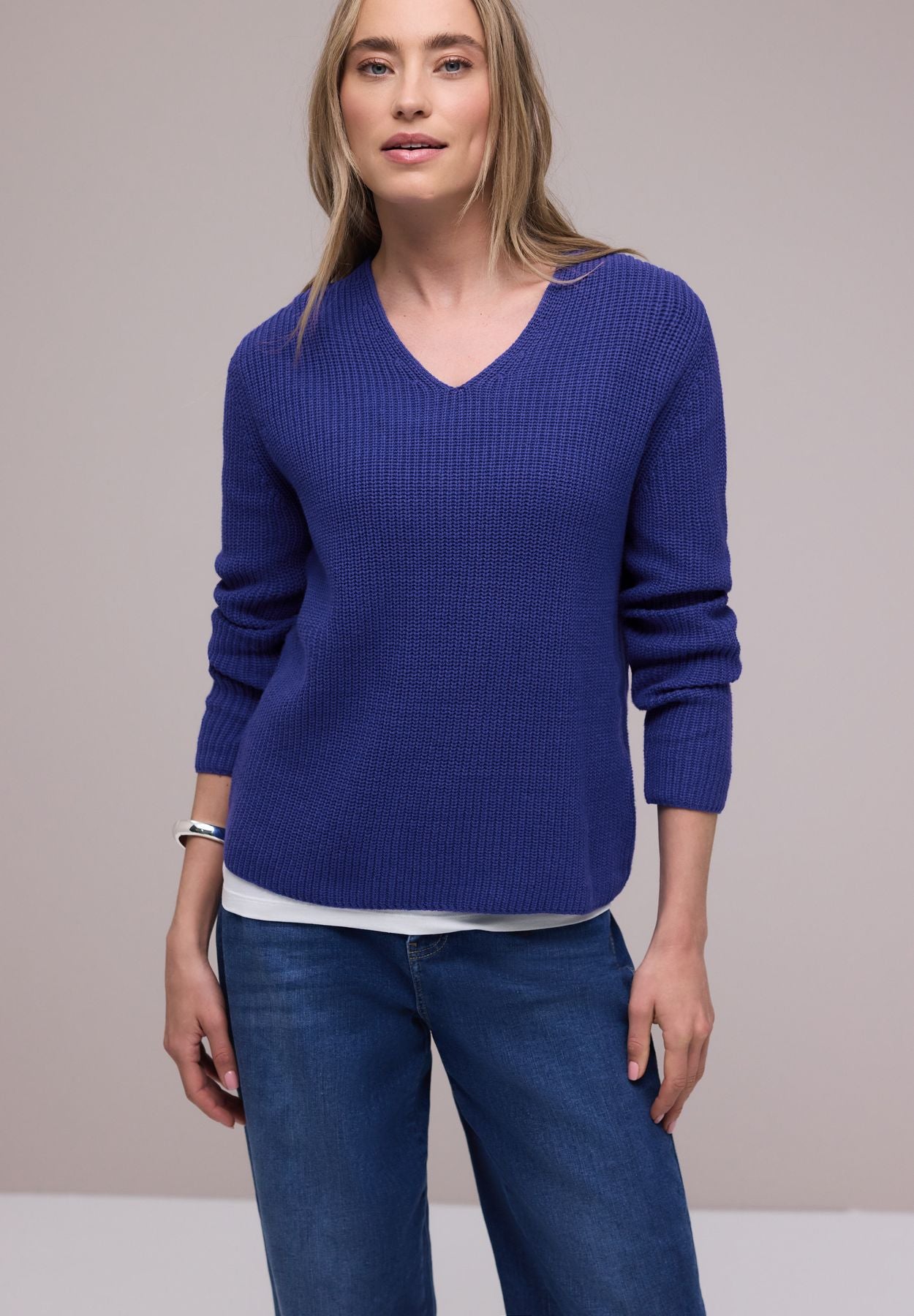 Pullover in Unifarbe
