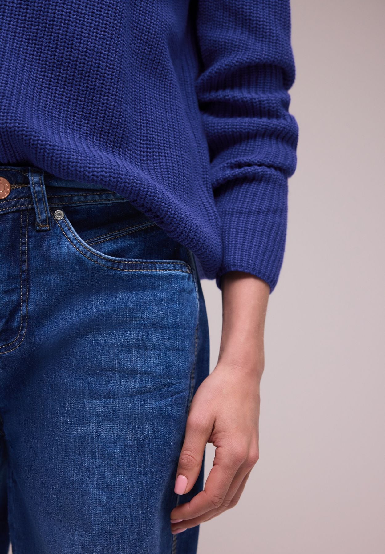 Pullover in Unifarbe