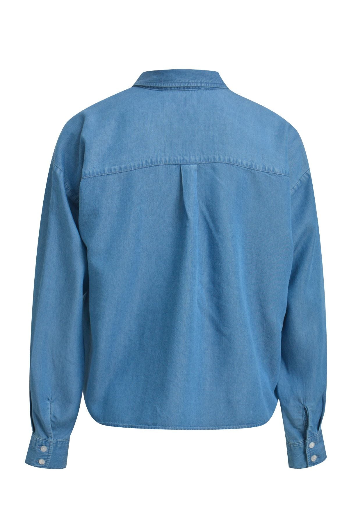 Lyocell Denim Boxy Blouse