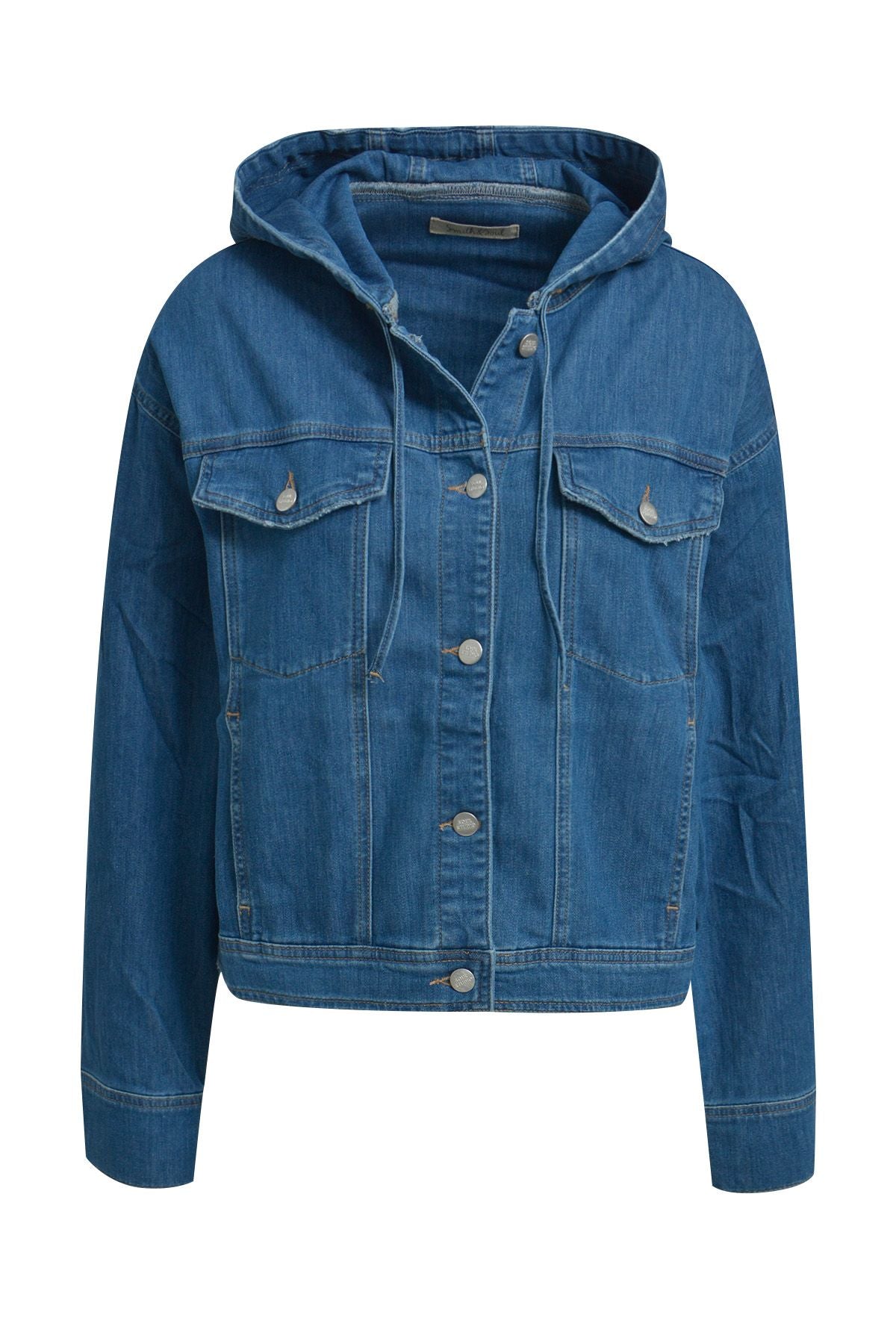Denim Jacket With Hood