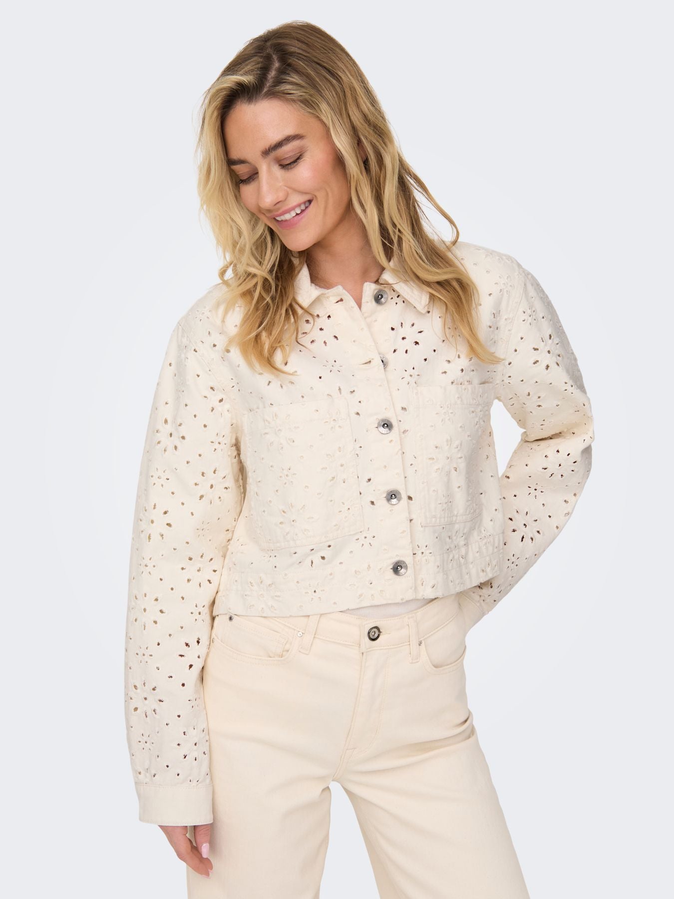 ONLELSA CROCHET SHORT JACKET OTW