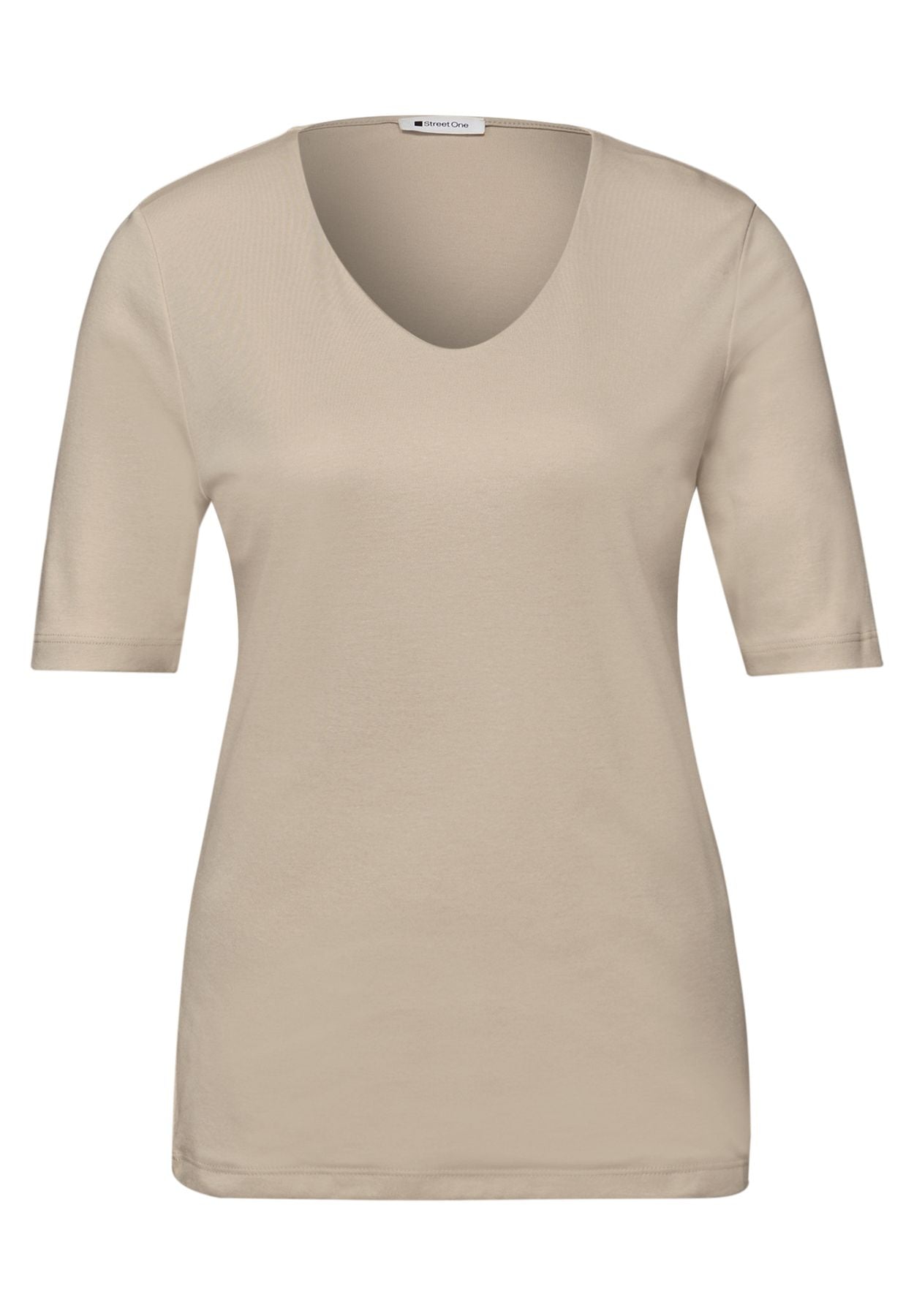 T-Shirt in Unifarbe