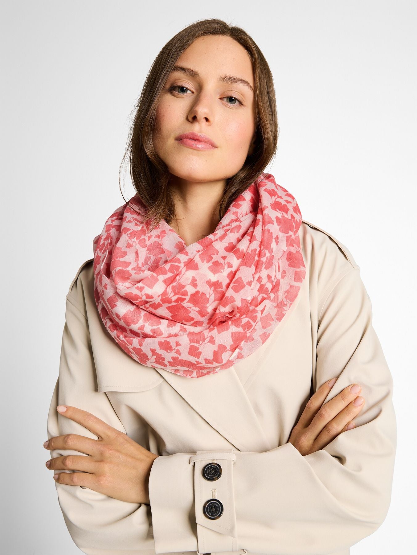 Loop-Schal mit Muster