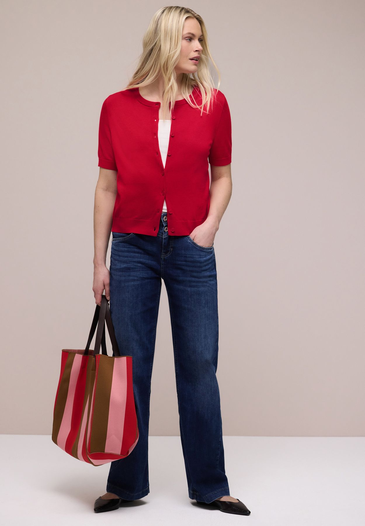 Cardigan in Unifarbe