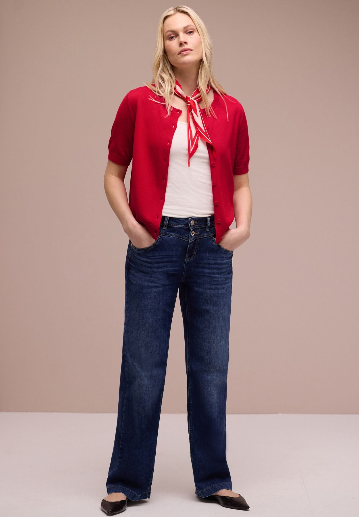 Cardigan in Unifarbe