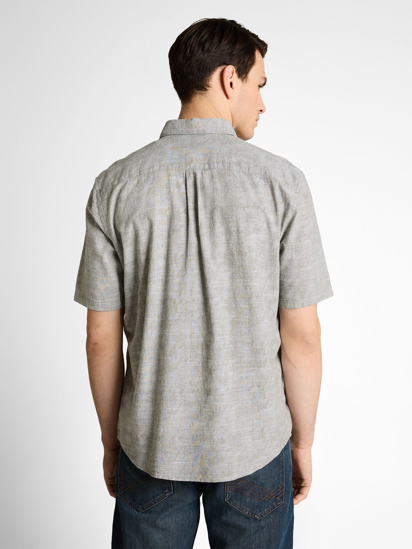 Comfort Fit Kurzarmhemd mit Muster