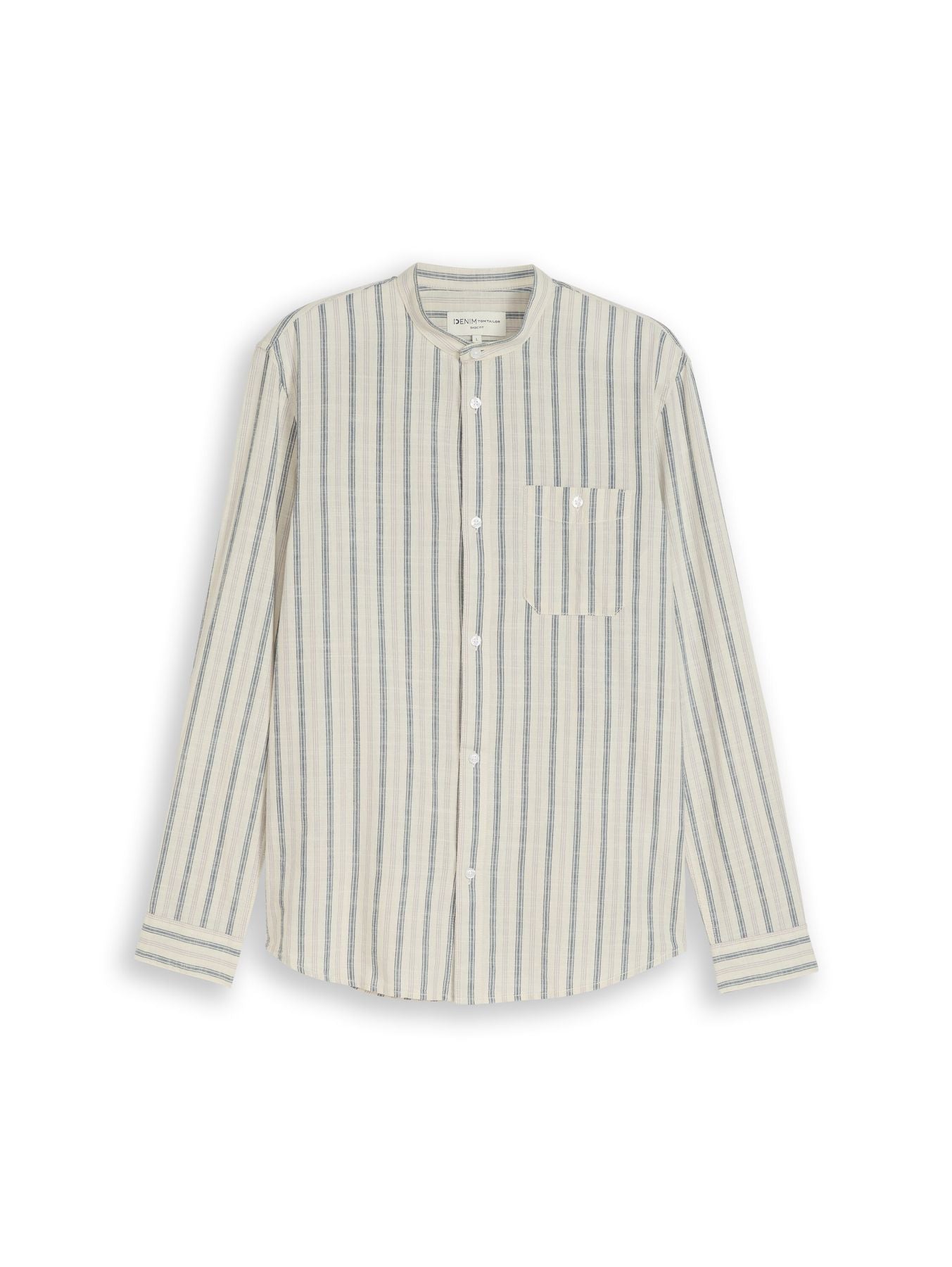 Basic Fit Hemd mit Stehkragen