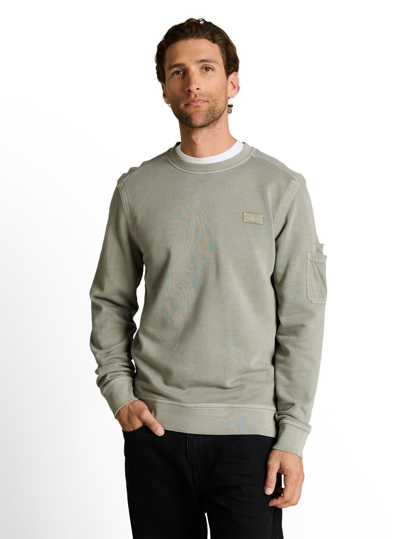 Sweatshirt mit Ärmeltasche