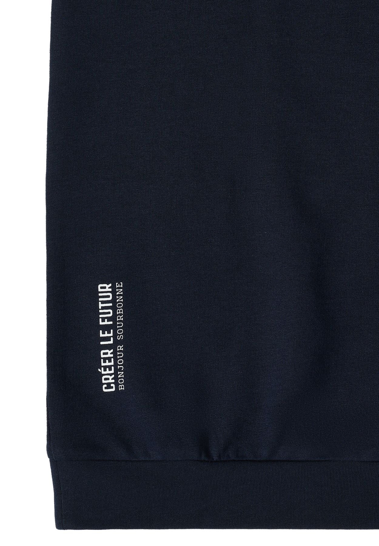 T-Shirt mit Boatneck und Frontprint